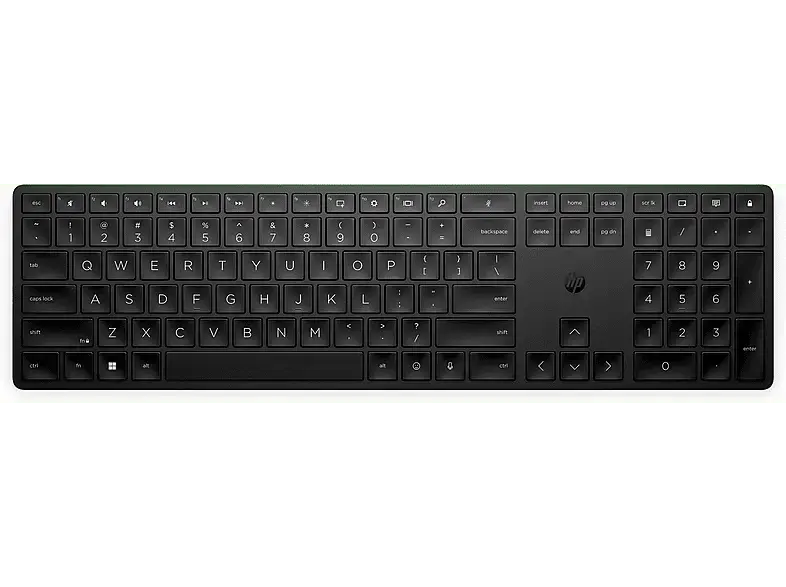 HP 450 Programmierbare Tastatur, kabellos, USB, Full Size, Schwarz; kabellose Tastatur
