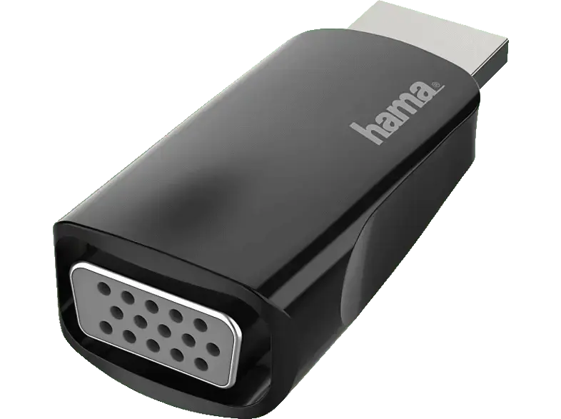 HAMA 200344 Video-Adapter, HDMI™-Stecker - VGA-Buchse, Full-HD 1080p; HDMI/VGA-Adapter