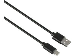 HAMA USB-C-Stecker auf USB-A-Stecker Kabel, Schwarz; USB-C-Kabel