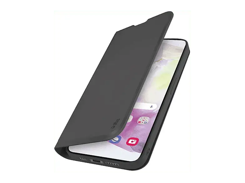 SBS 99494 Klapph&uuml;lle mit St&auml;nder und Soft-Touch-Oberfl&auml;che Bookcover, f&uuml;r Samsung A36/A56, Schwarz; Handyh&uuml;lle