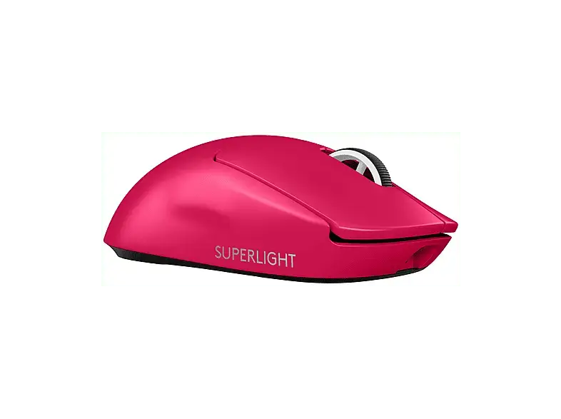 LOGITECH G pro X Superlight 2 Lightspeed Kabellose Gaming Maus, LightForce Switches, kompatibel mit PowerPLAY, 60 Gramm, Rosa / Magenta