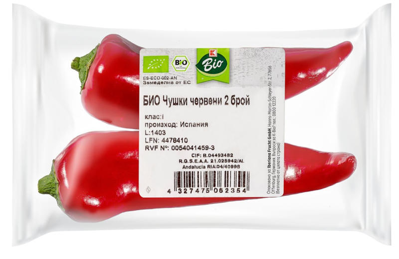 K-Bio Био червени чушки