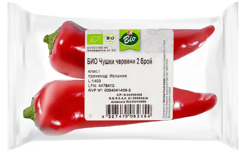 K-Bio Био червени чушки
