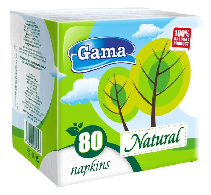Gama Салфетки Natural 33 х 33 см