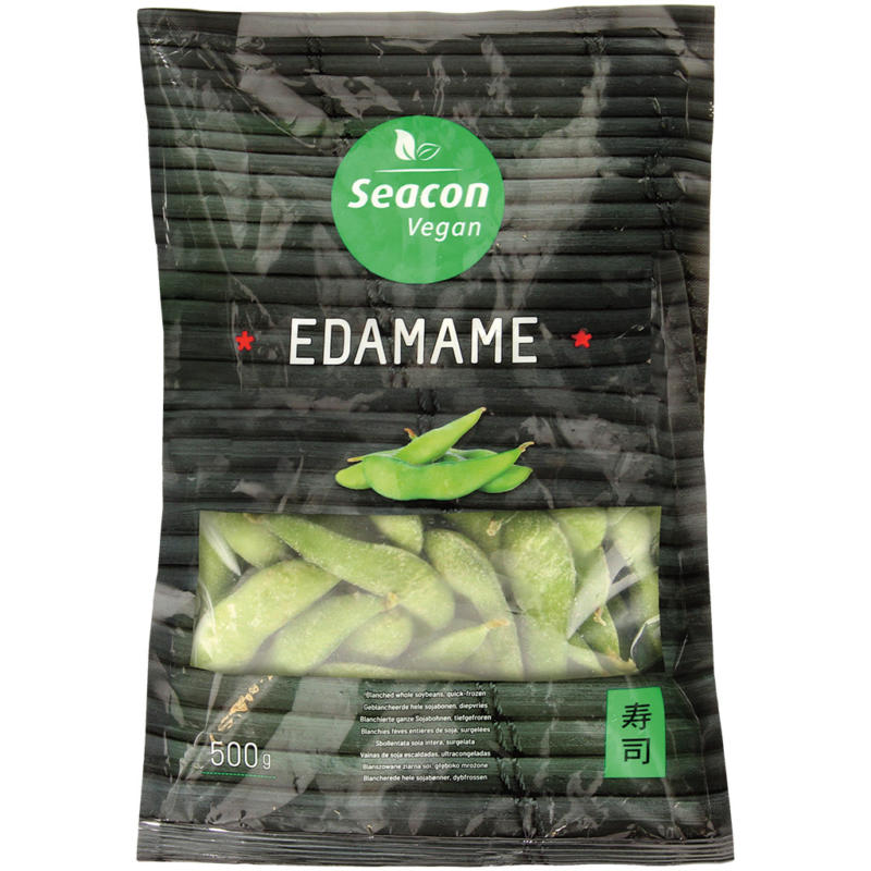 Edamame - Blanchierte ganze Sojabohnen, tiefgefroren