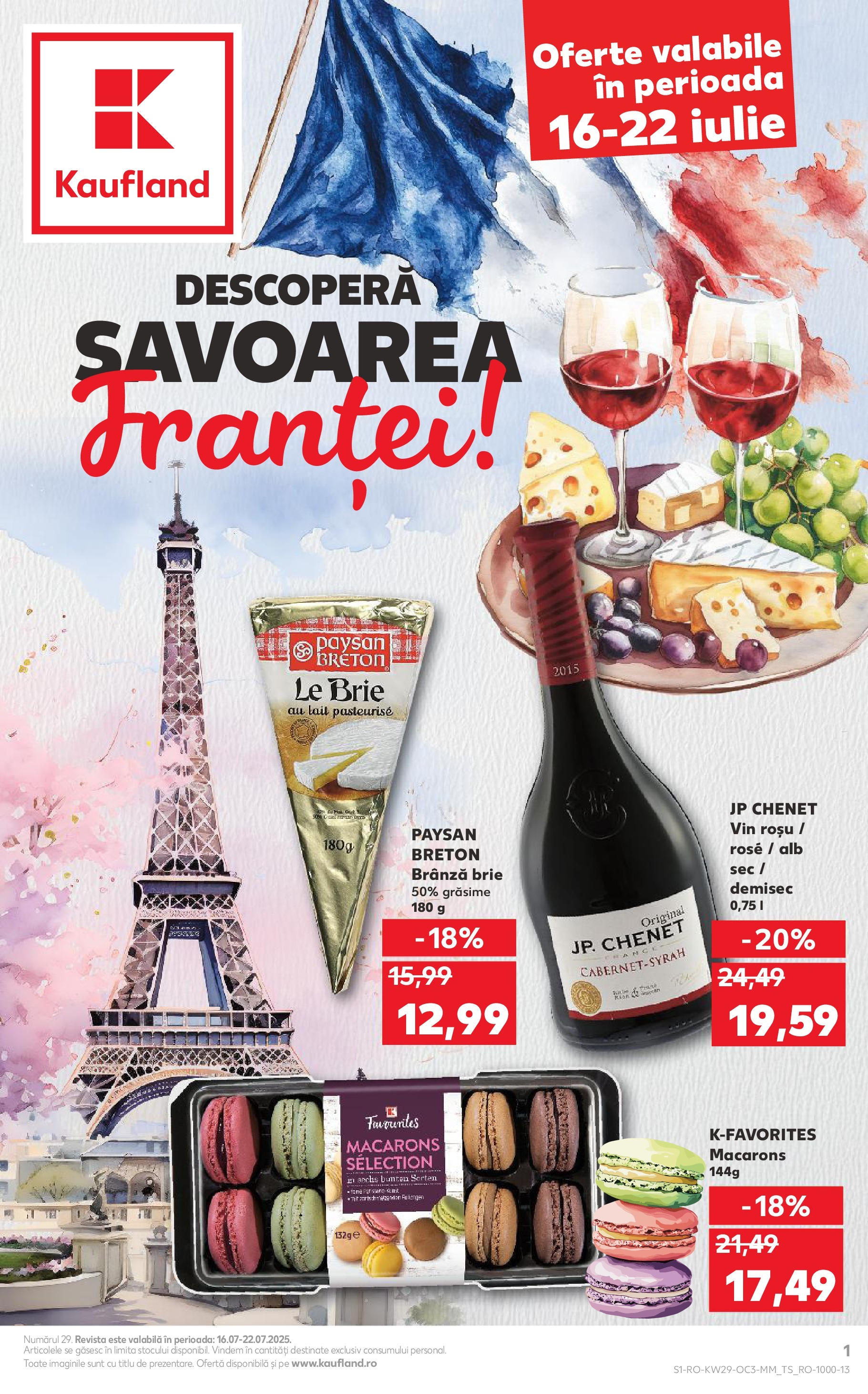 Catalog Kaufland - Deva Savoarea Franței 16.07.2025 - Revista si Oferta | Pagină: 1 | Produse: Brânză, Vin, Macarons