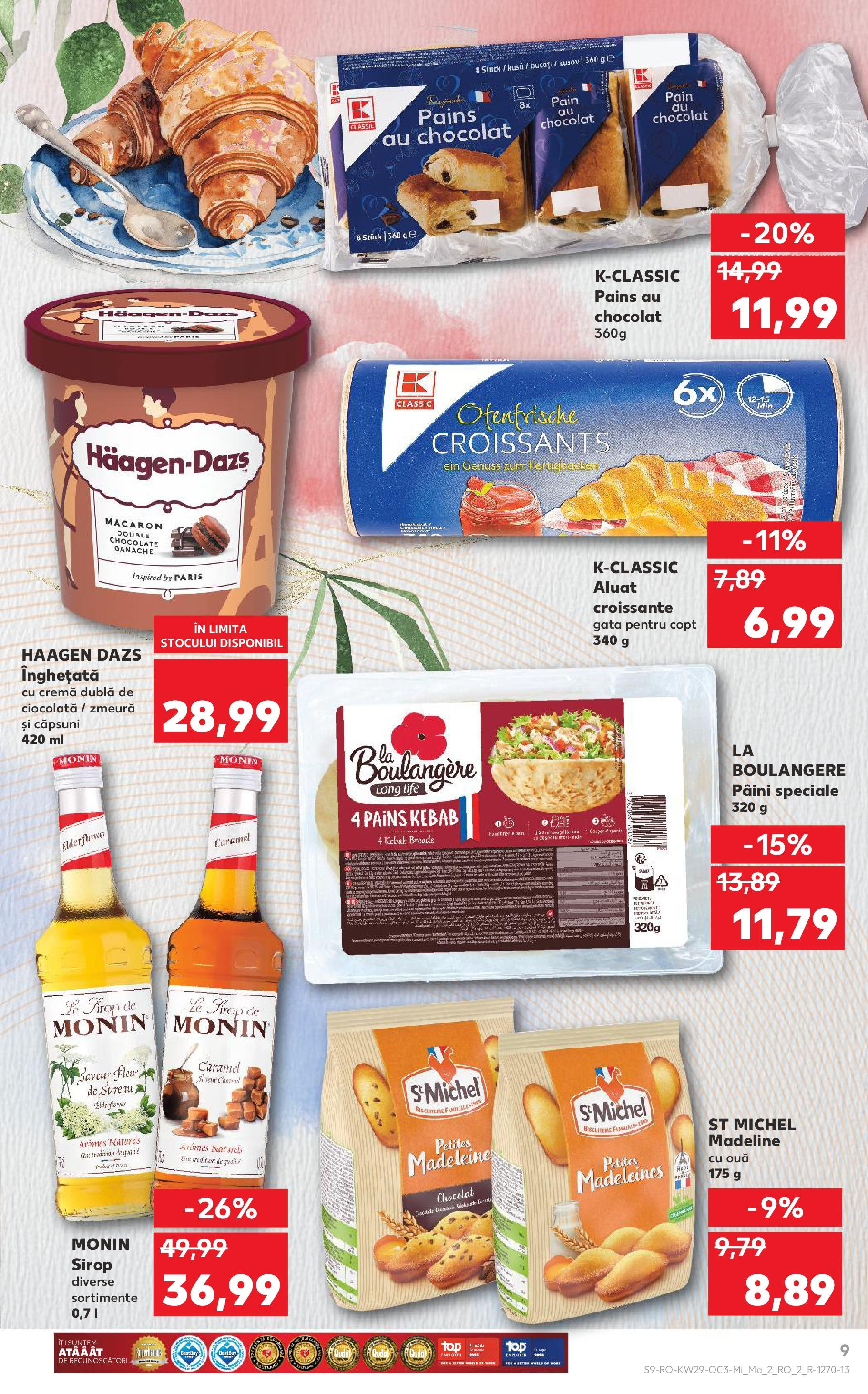 Catalog Kaufland - Râșnov Savoarea Franței 16.07.2025 - Revista si Oferta | Pagină: 9 | Produse: Zmeură, Cremă, Ciocolată, Înghețată