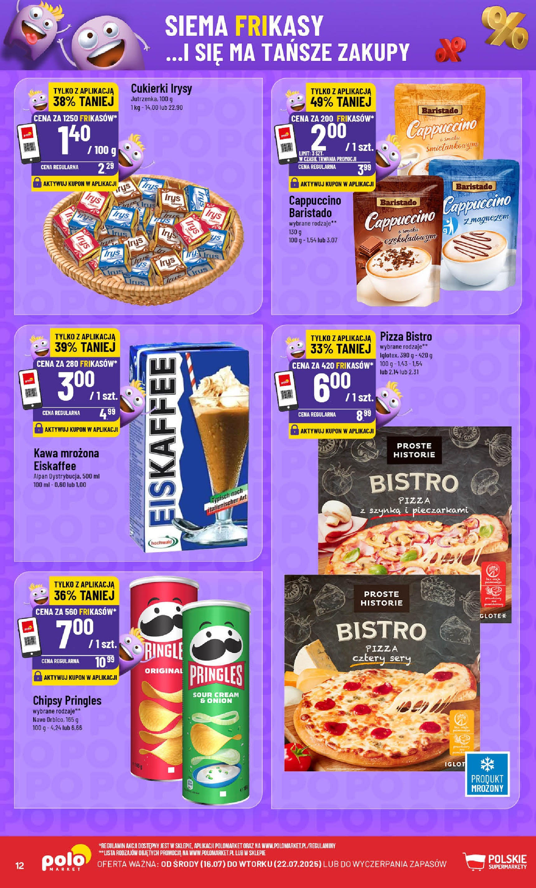 POLOmarket gazetka od jutra (16.07.2025) - Nowa PDF | Strona: 12 | Produkty: Chipsy, Chipsy pringles, Szynka, Kawa