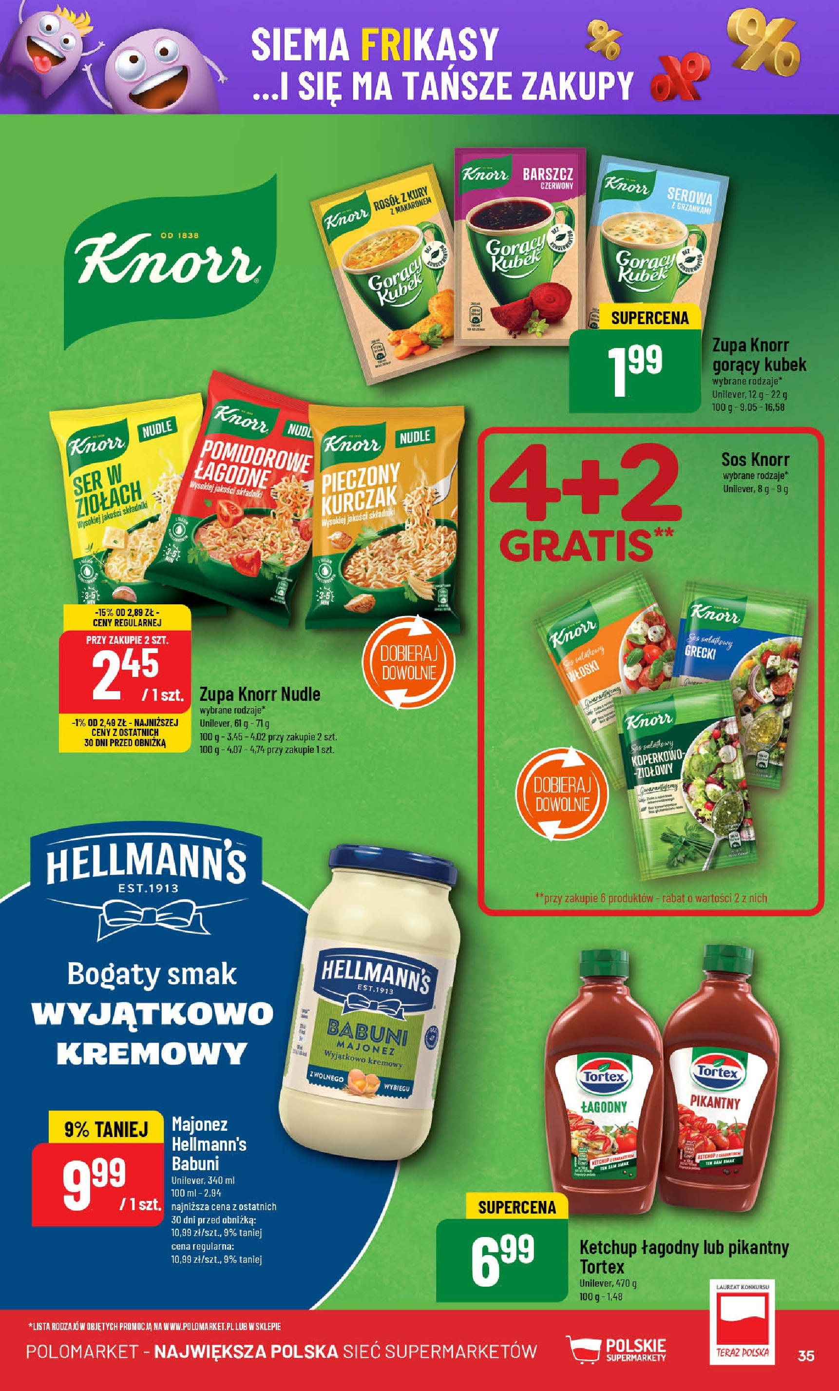 POLOmarket gazetka od jutra (16.07.2025) - Nowa PDF | Strona: 35 | Produkty: Kurczak, Gorący kubek, Ser, Majonez
