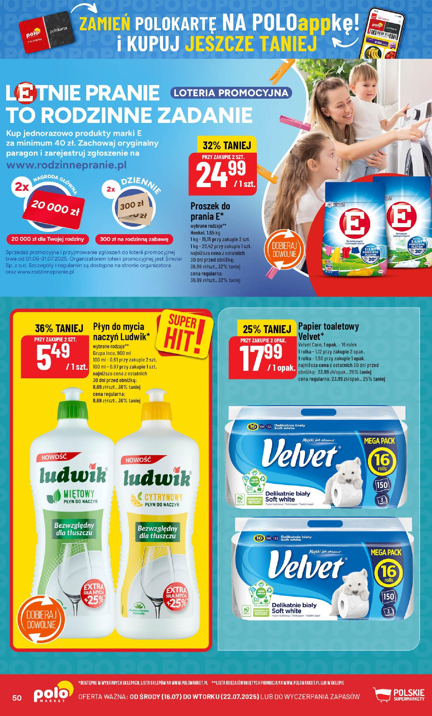 POLOmarket gazetka od jutra (16.07.2025) - Nowa PDF | Strona: 50 | Produkty: Papier toaletowy