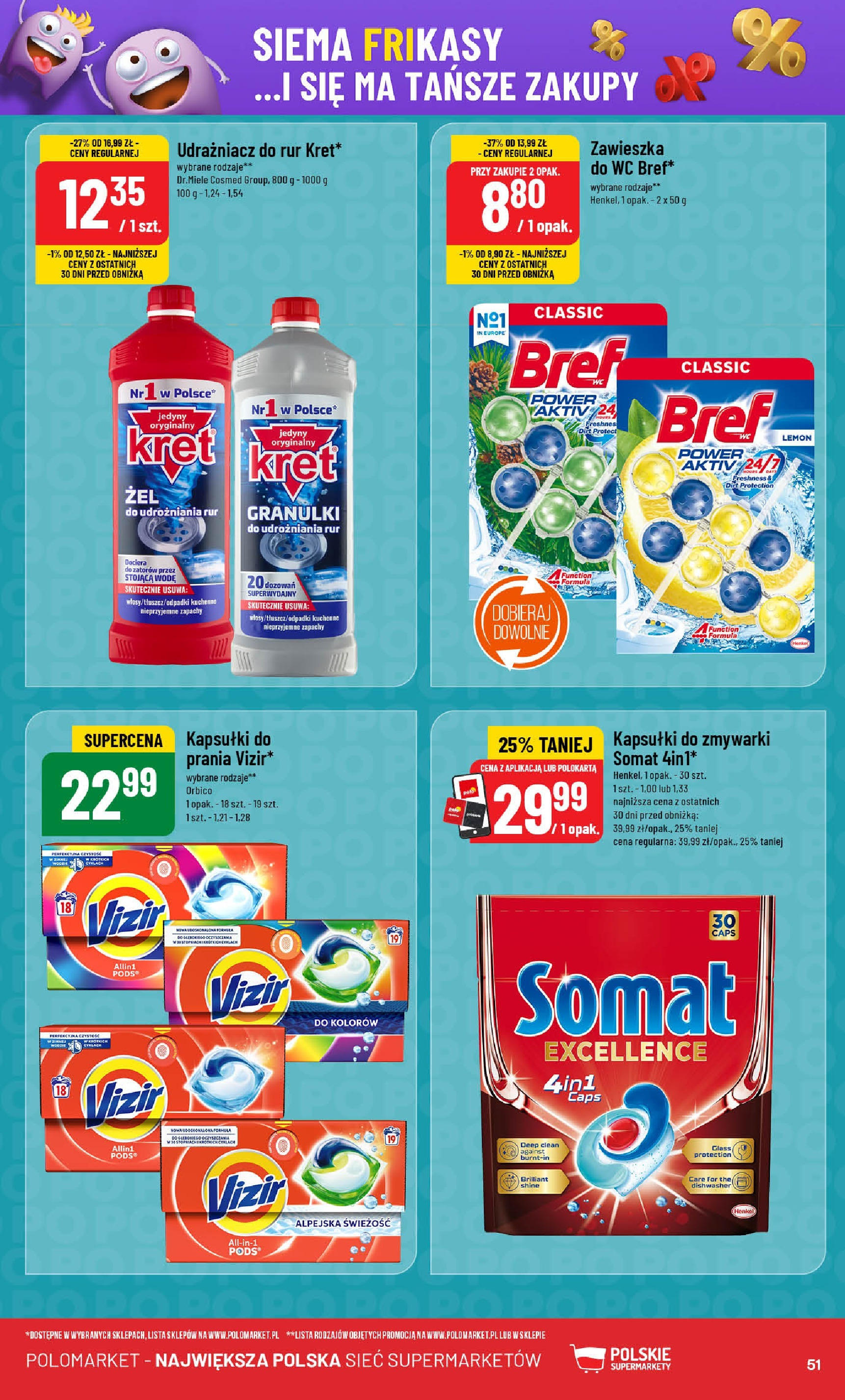POLOmarket gazetka od jutra (16.07.2025) - Nowa PDF | Strona: 51 | Produkty: Kapsułki do zmywarki