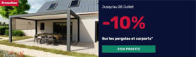 -10% de remise sur les pergolas et les carports