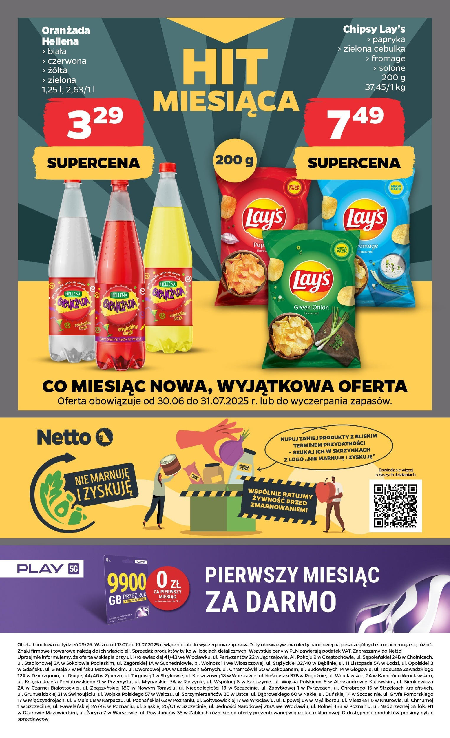 Netto gazetka - Spożywcza od 17.07.2025 - Aktualne promocje | Strona: 18 | Produkty: Chipsy, Papryka
