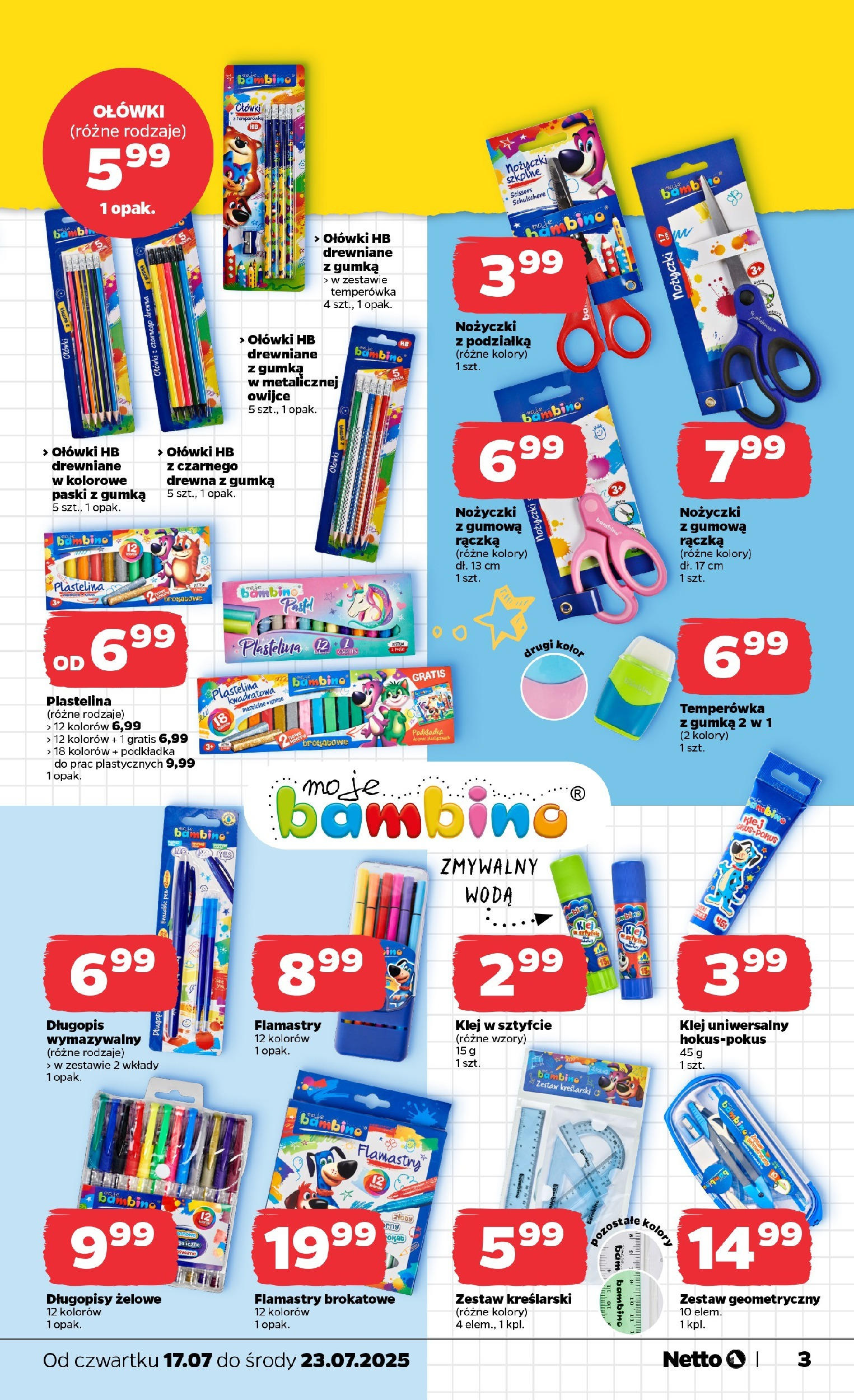 Netto gazetka - Spożywcza od 17.07.2025 - Aktualne promocje | Strona: 22 | Produkty: Temperówka, Woda
