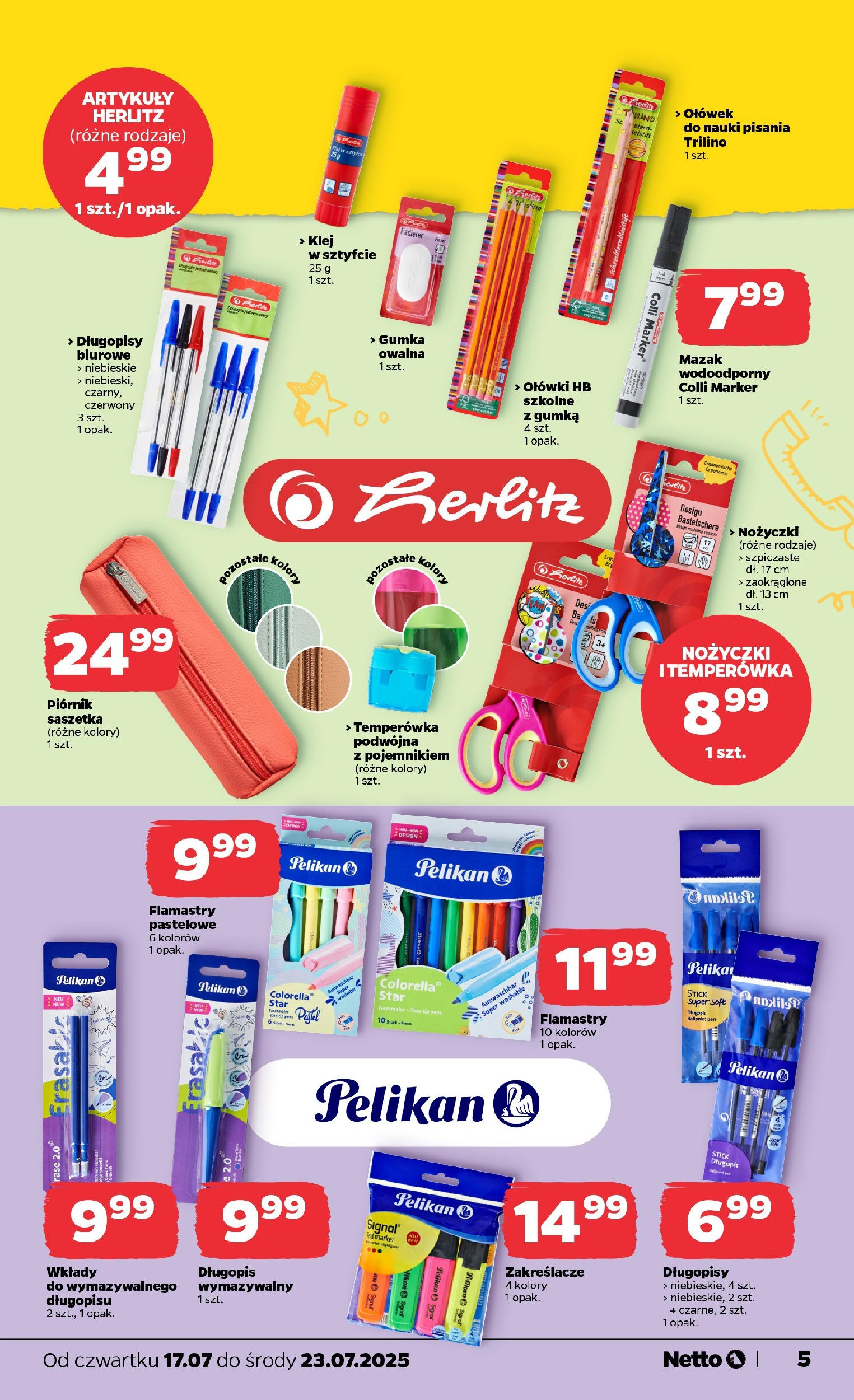 Netto gazetka - Spożywcza od 17.07.2025 - Aktualne promocje | Strona: 24 | Produkty: Temperówka