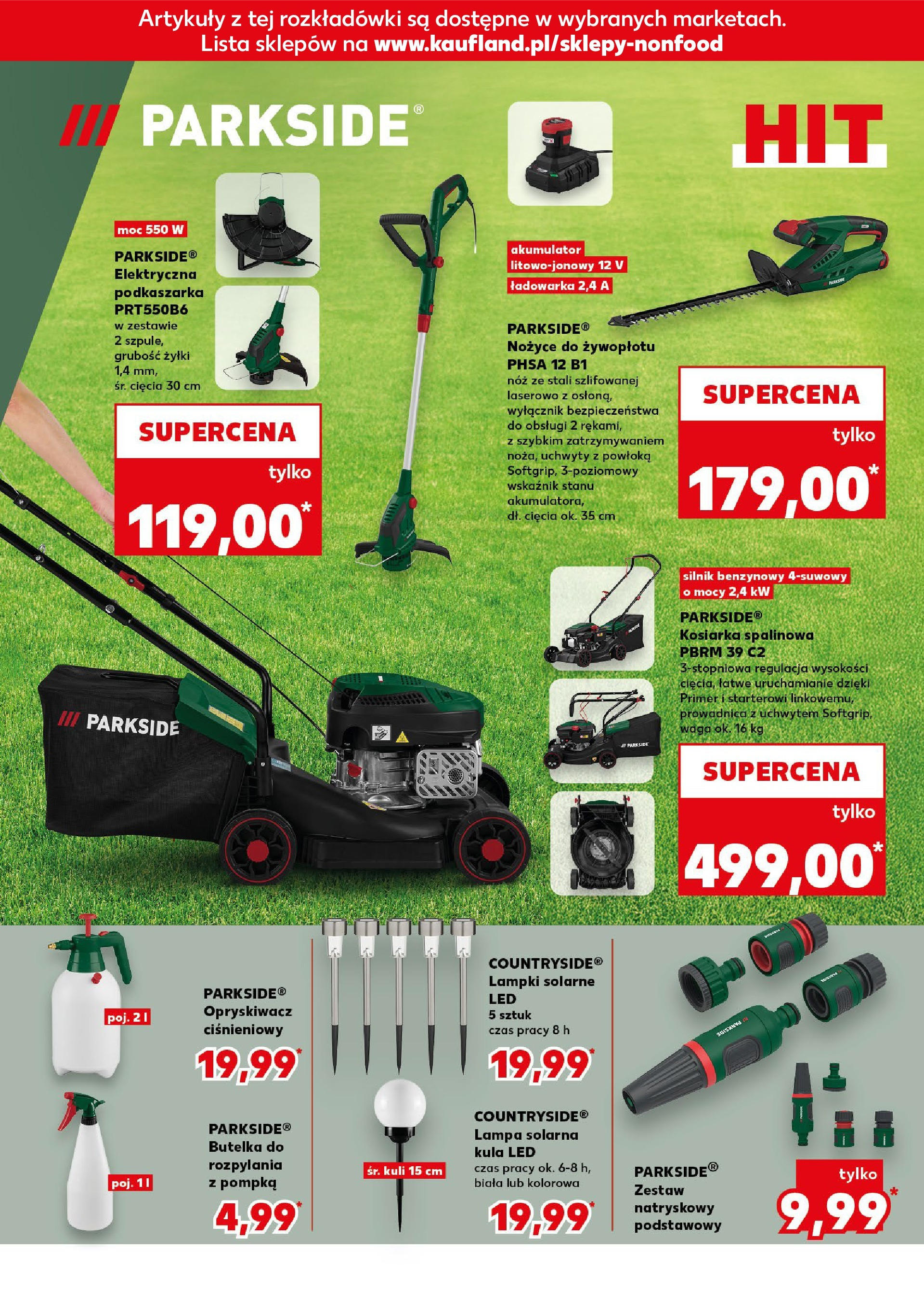 Kaufland gazetka - Mega okazje od 17.07.2025 - od jutra PDF | Strona: 10 | Produkty: Opryskiwacz, Waga, Kosiarka, Lampa