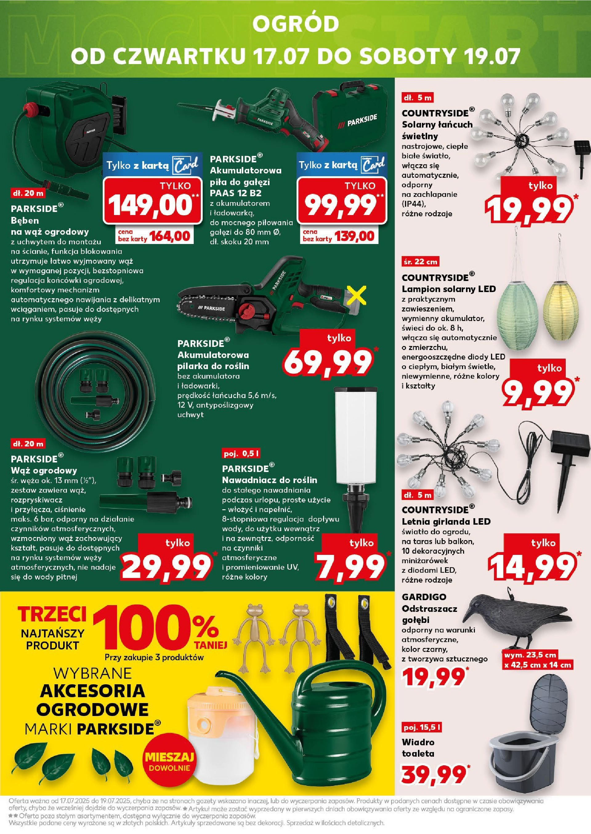 Kaufland gazetka - Mega okazje od 17.07.2025 - od jutra PDF | Strona: 13 | Produkty: Karta, Wąż ogrodowy, Toaleta