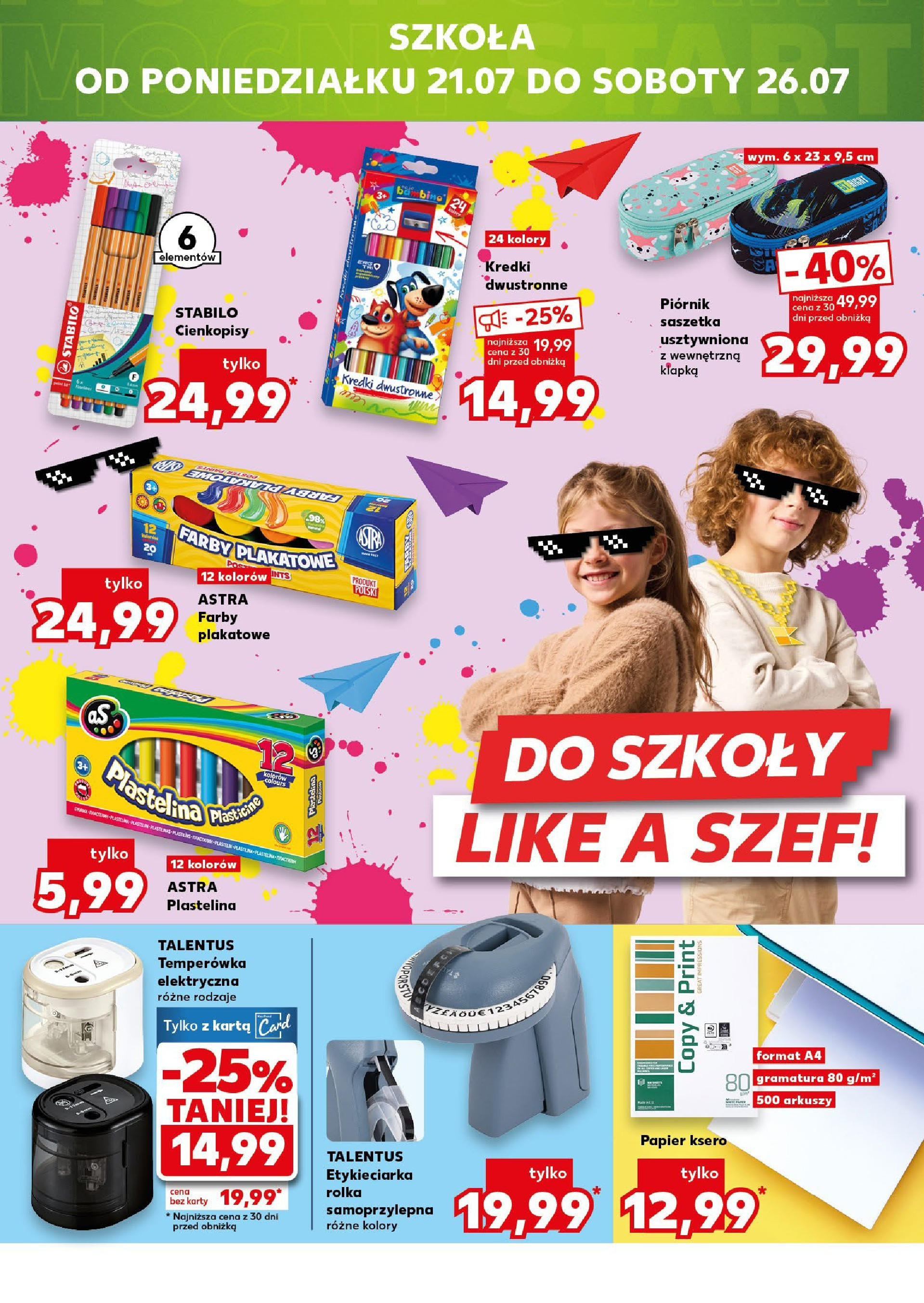 Kaufland gazetka - Mega okazje od 17.07.2025 - od jutra PDF | Strona: 16 | Produkty: Karta, Temperówka, Papier ksero