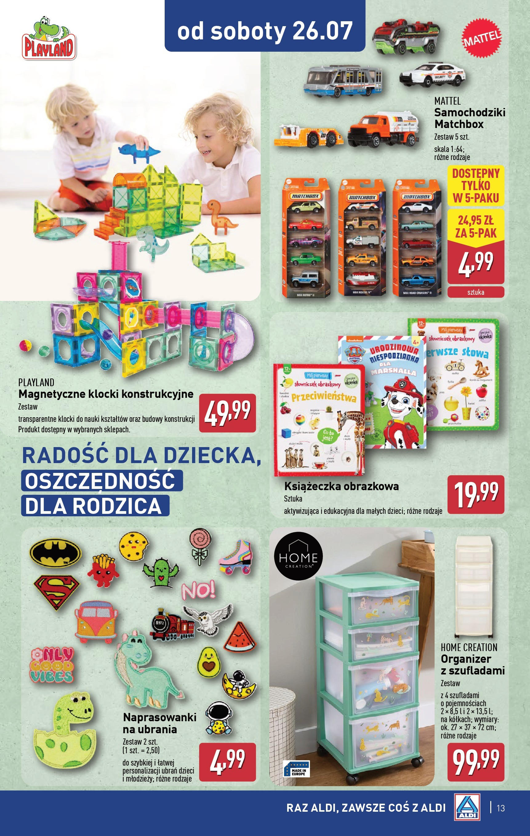 Aldi Gazetka - Hity od Środy i od Soboty od 23.07.2025 - Ulotka PDF, promocje | Strona: 13 | Produkty: Ubrania