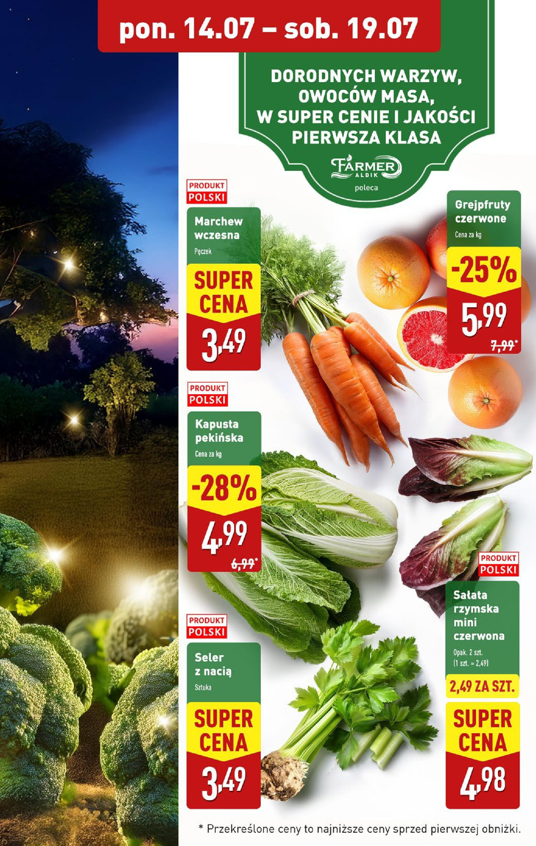 Aldi Gazetka od 14.07.2025 - Ulotka PDF, promocje | Strona: 5 | Produkty: Kapusta, Kapusta pekińska