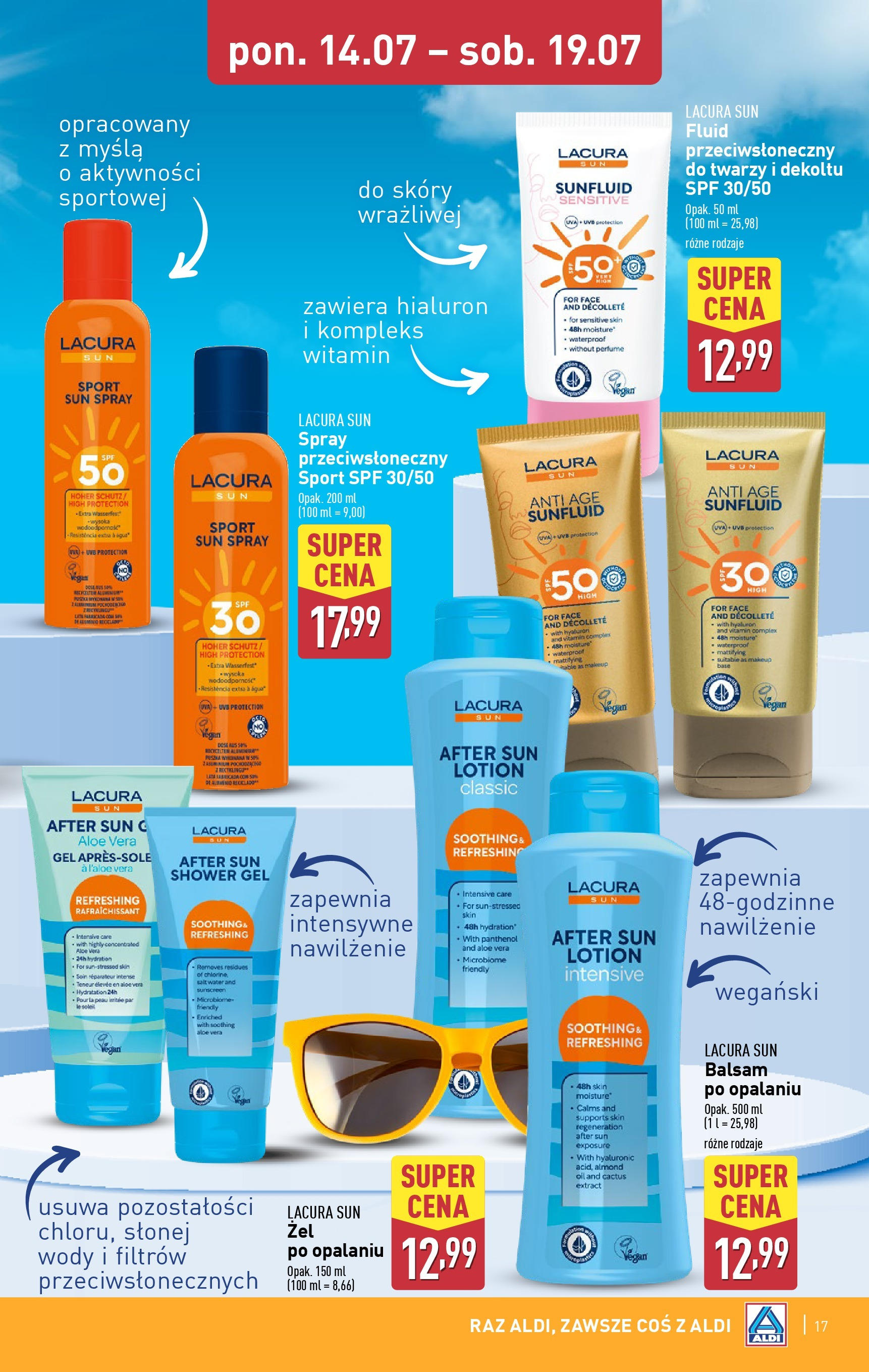 Aldi Gazetka od 14.07.2025 - Ulotka PDF, promocje | Strona: 17 | Produkty: Lotion