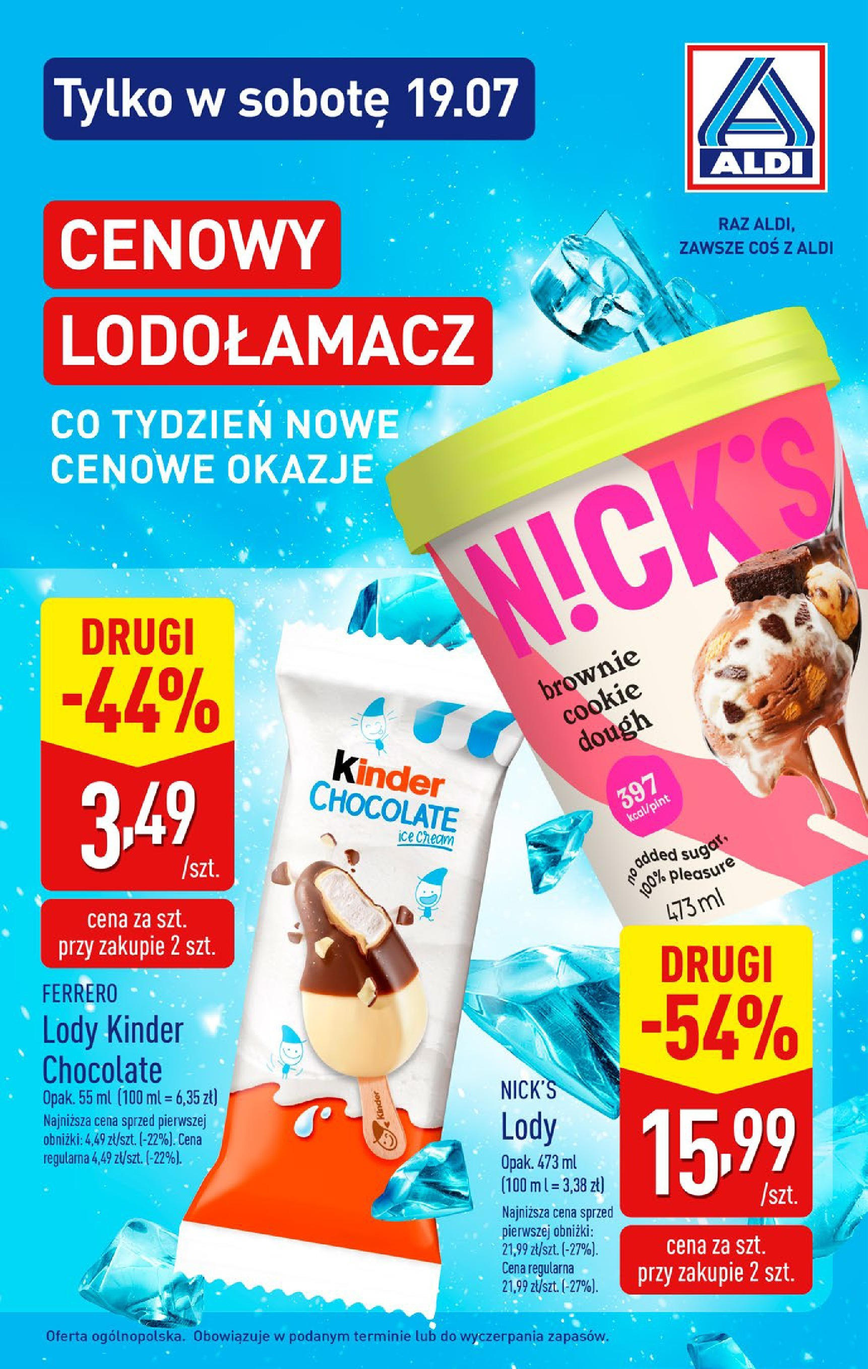 Aldi Gazetka od 14.07.2025 - Ulotka PDF, promocje | Strona: 30 | Produkty: Brownie, Lody