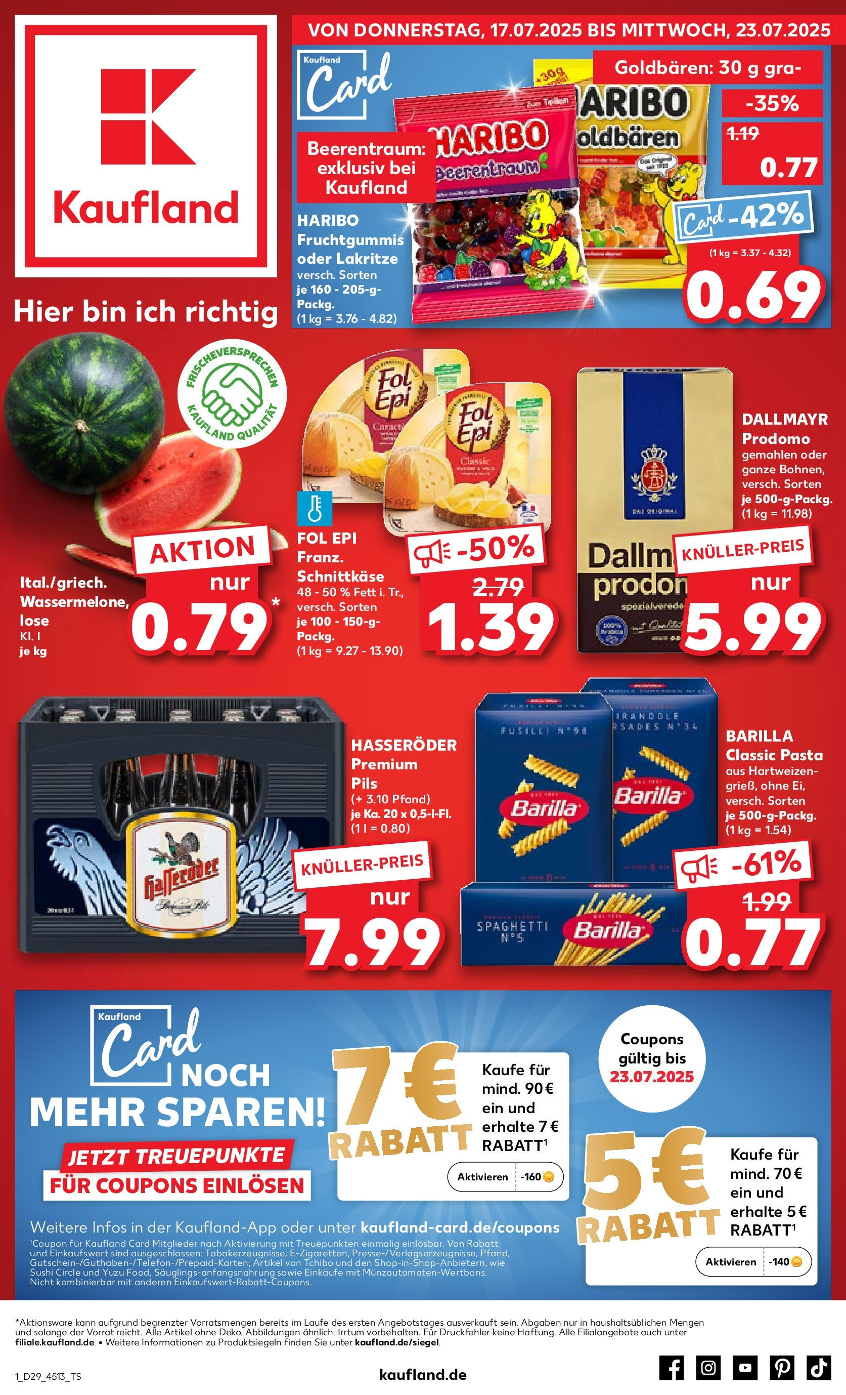 Prospekt Kaufland ab 16.07.2025 » Angebote Online zum Blättern | Seite: 3 | Produkte: Haribo, Pils, Wassermelone, Hasseröder