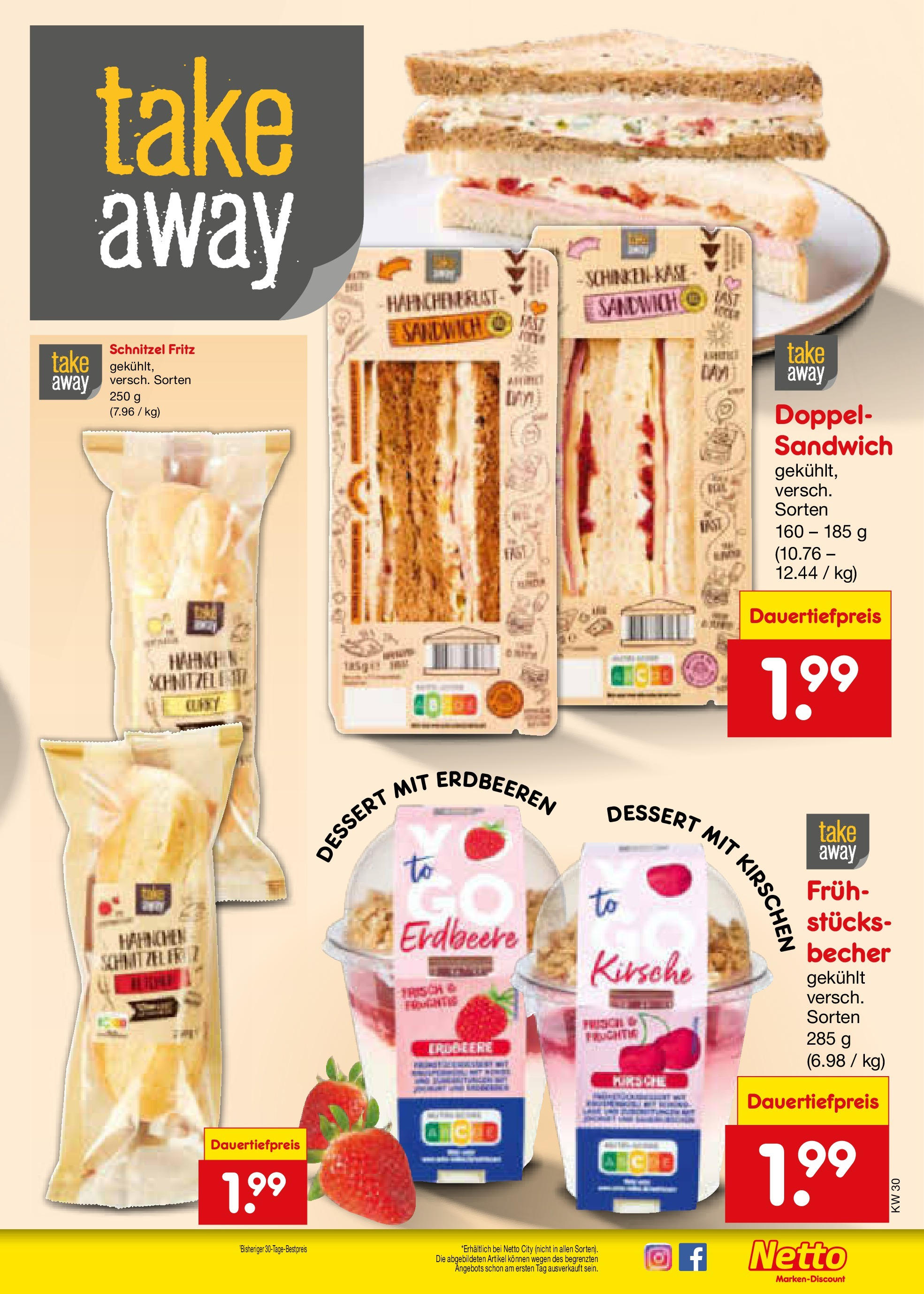 Netto Marken-Discount prospekt Bad Friedrichshall	 (ab 21.07.2025) » Angebote | Seite: 21 | Produkte: Hahnchen, Schnitzel, Kirschen, Erdbeeren