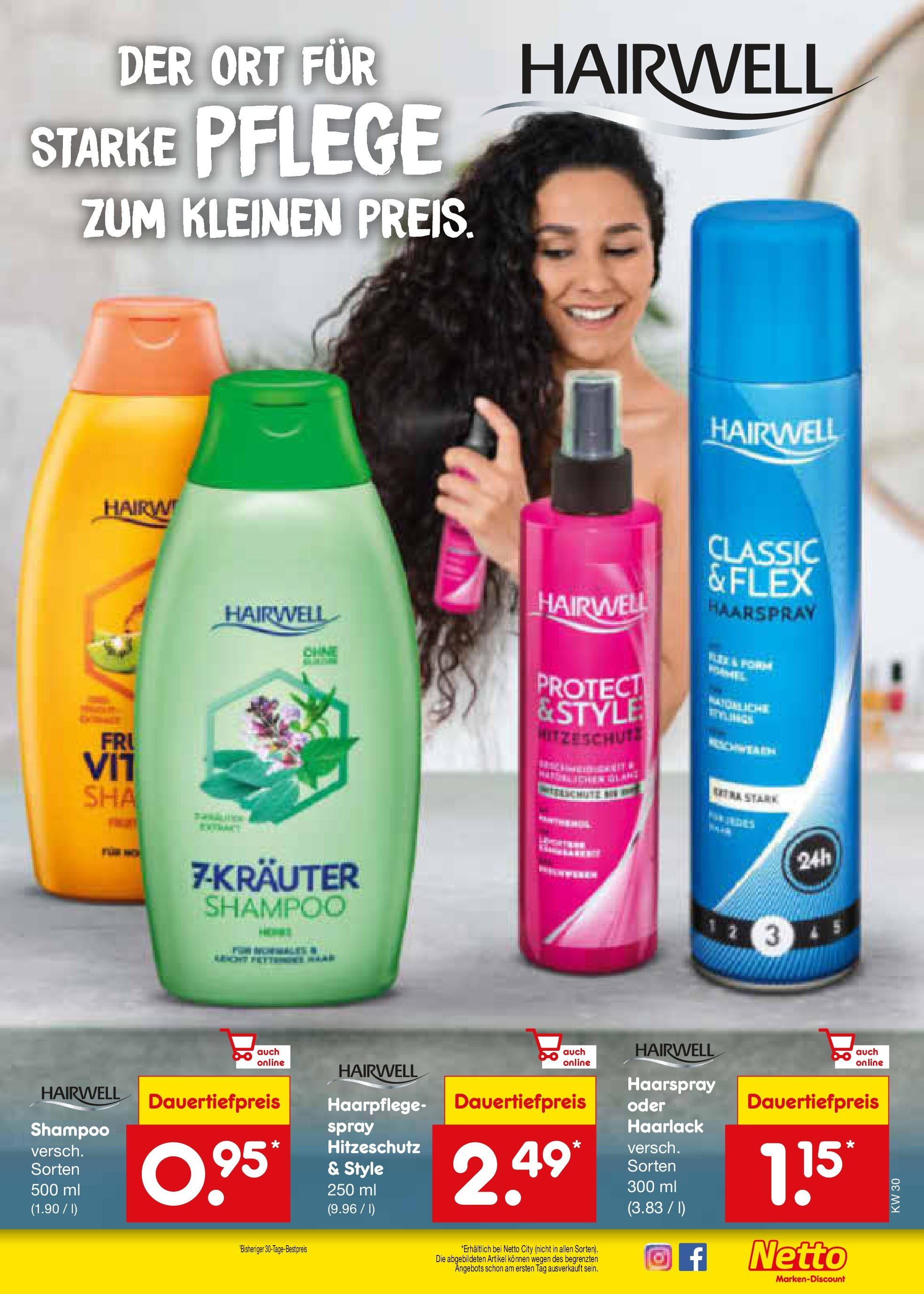 Netto Marken-Discount prospekt Bad Friedrichshall	 (ab 21.07.2025) » Angebote | Seite: 39 | Produkte: Shampoo, Haarspray
