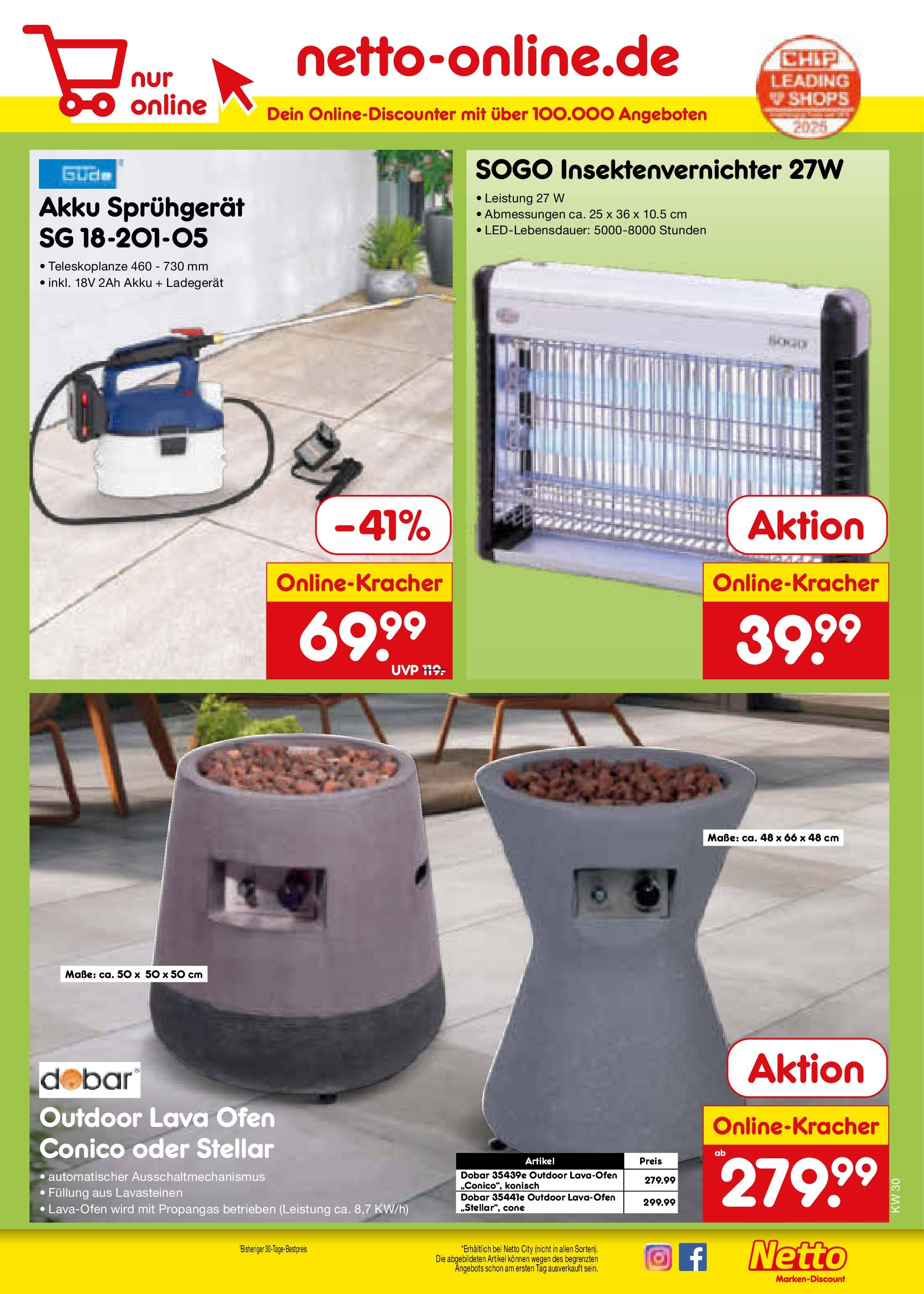 Netto Marken-Discount prospekt Bad Friedrichshall	 (ab 21.07.2025) » Angebote | Seite: 61 | Produkte: Ofen, Ladegerät