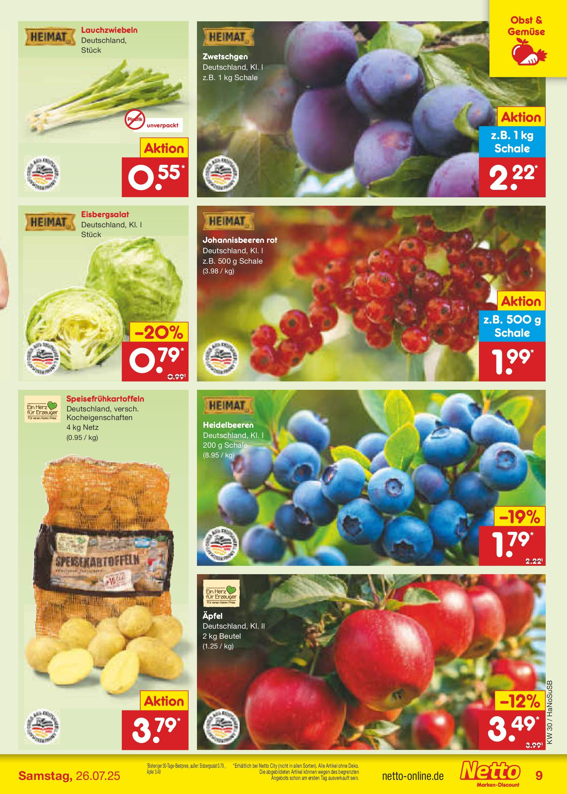 Netto Marken-Discount prospekt Schwerte-Geisecke (ab 21.07.2025) » Angebote | Seite: 11 | Produkte: Äpfel, Eisbergsalat, Gemüse, Obst Netto Marken-Discount prospekt Schwerte-Geisecke (ab 21.07.2025) » Angebote | Seite: 11 | Produkte: Äpfel, Eisbergsalat, Gemüse, Obst