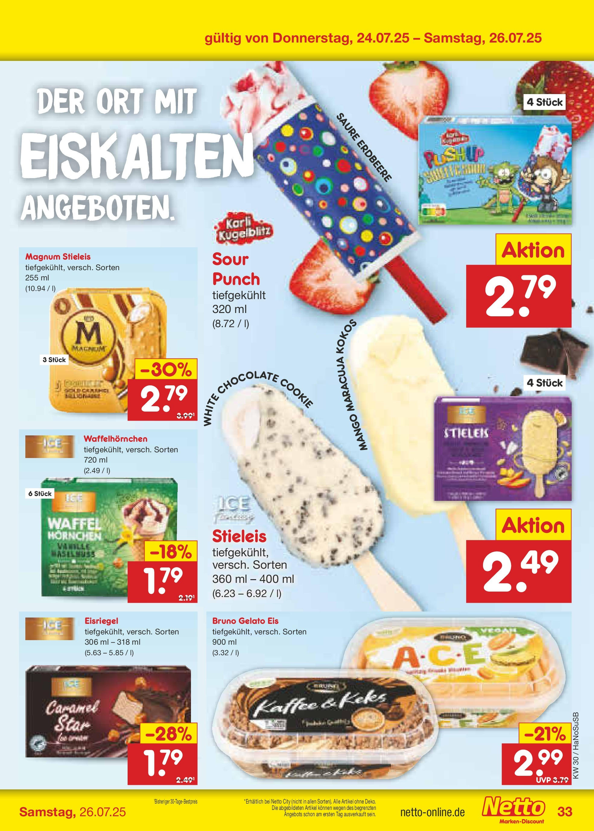 Netto Marken-Discount prospekt Schwerte-Geisecke (ab 21.07.2025) » Angebote | Seite: 51 | Produkte: Kaffee, Mango, Eis Netto Marken-Discount prospekt Schwerte-Geisecke (ab 21.07.2025) » Angebote | Seite: 51 | Produkte: Kaffee, Mango, Eis