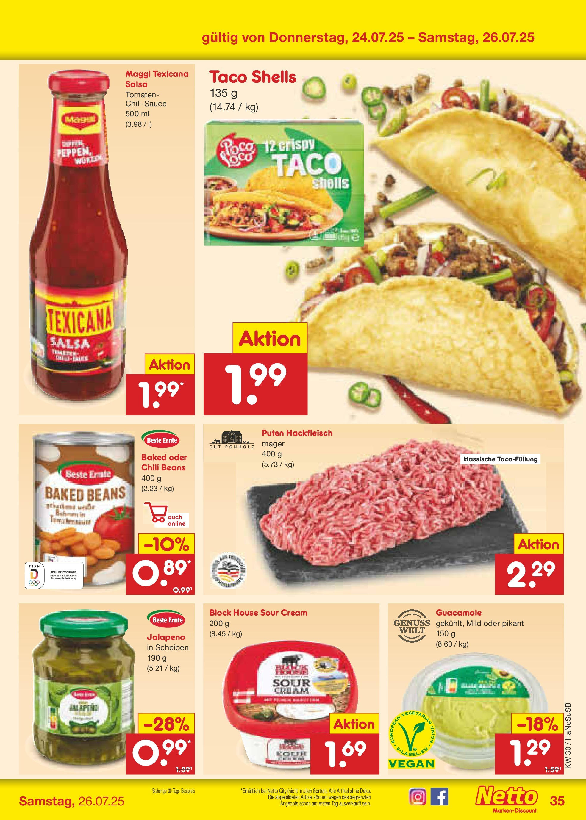 Netto Marken-Discount prospekt Schwerte-Geisecke (ab 21.07.2025) » Angebote | Seite: 53 | Produkte: Maggi, Tomaten, Chili, Hackfleisch Netto Marken-Discount prospekt Schwerte-Geisecke (ab 21.07.2025) » Angebote | Seite: 53 | Produkte: Maggi, Tomaten, Chili, Hackfleisch