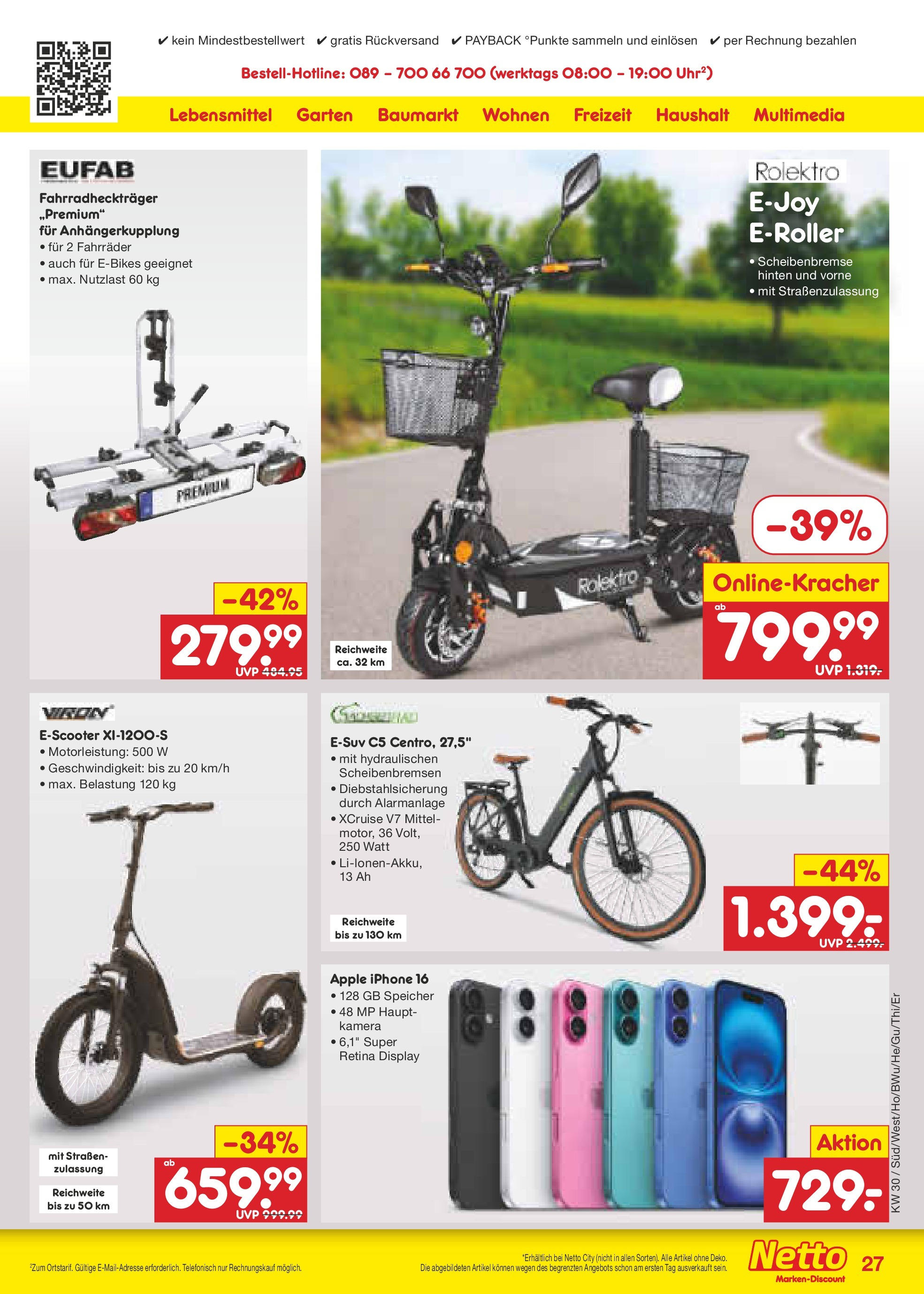 Netto Marken-Discount prospekt Bad Friedrichshall	 (ab 21.07.2025) » Angebote | Seite: 43 | Produkte: Kamera, Iphone, Apple