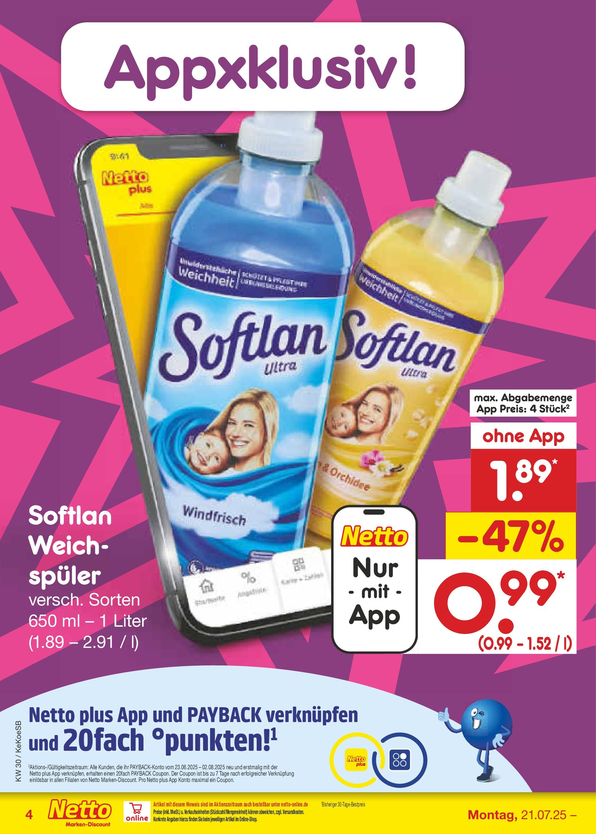 Netto Marken-Discount prospekt Köln	 (ab 21.07.2025) » Angebote | Seite: 4 | Produkte: Orchidee