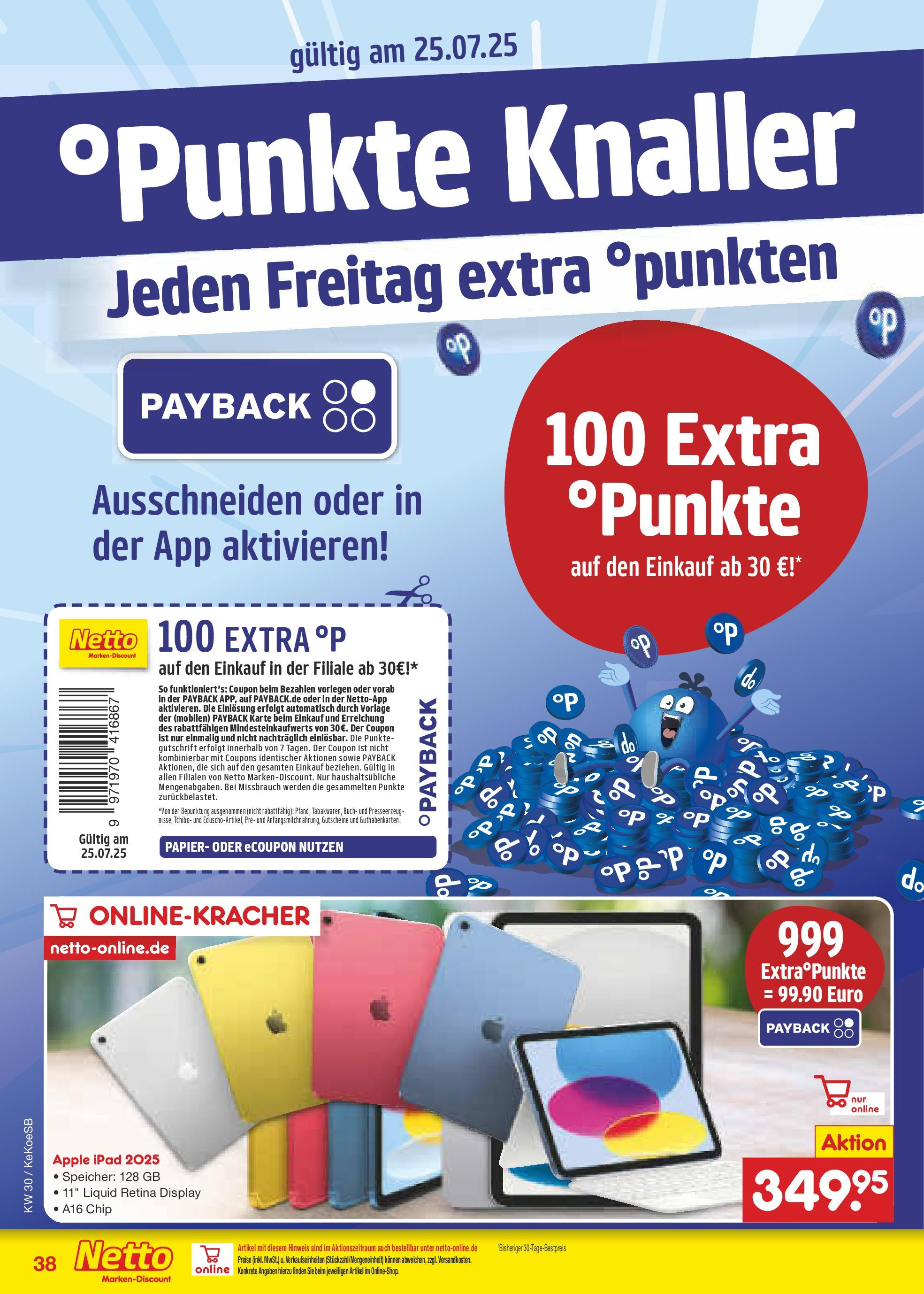 Netto Marken-Discount prospekt Köln	 (ab 21.07.2025) » Angebote | Seite: 62 | Produkte: Ipad, Apple