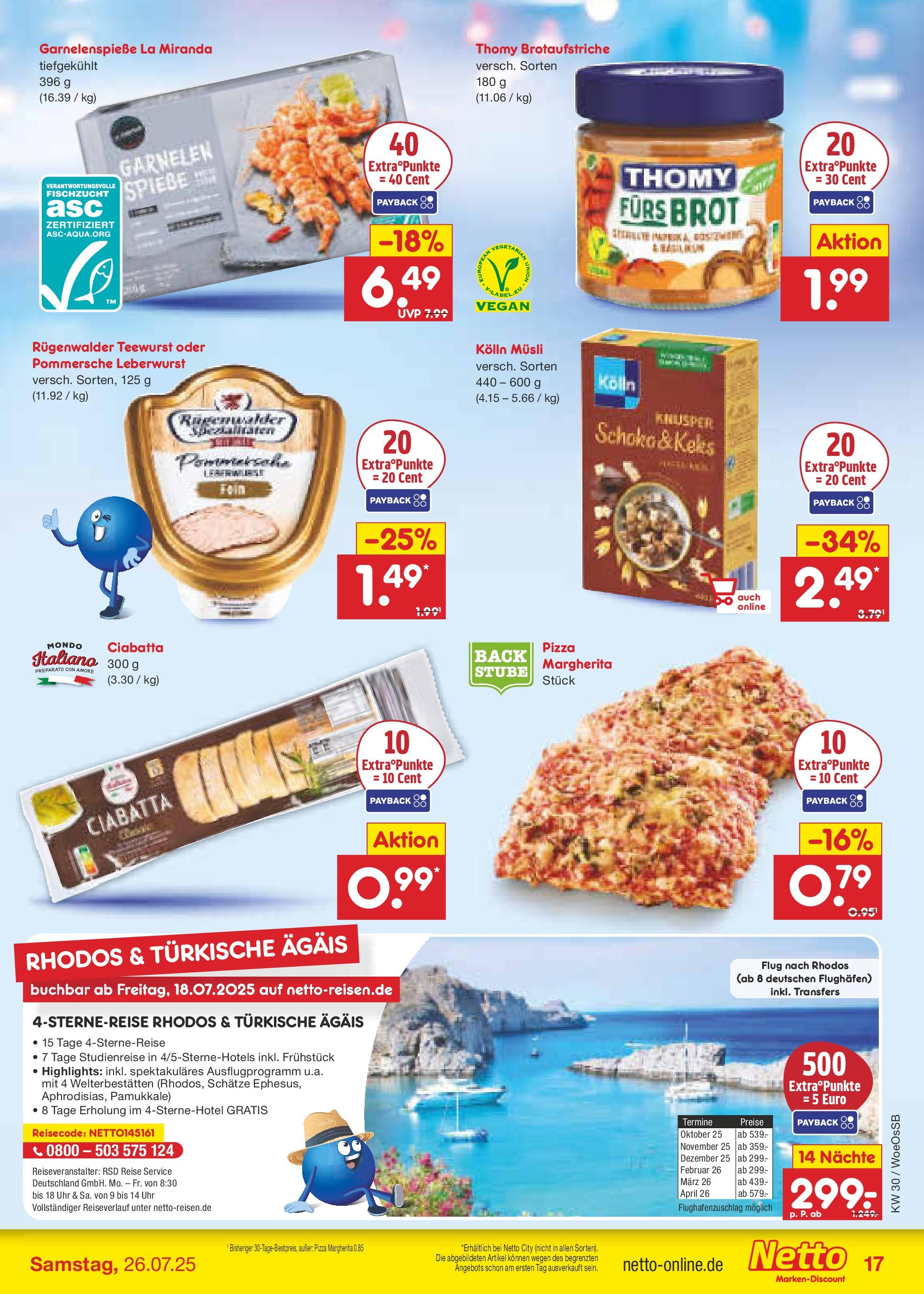 Netto Marken-Discount prospekt Gemmingen (ab 21.07.2025) » Angebote | Seite: 23 | Produkte: Musli, Kolln, Brot, Uhr Netto Marken-Discount prospekt Gemmingen (ab 21.07.2025) » Angebote | Seite: 23 | Produkte: Musli, Kolln, Brot, Uhr