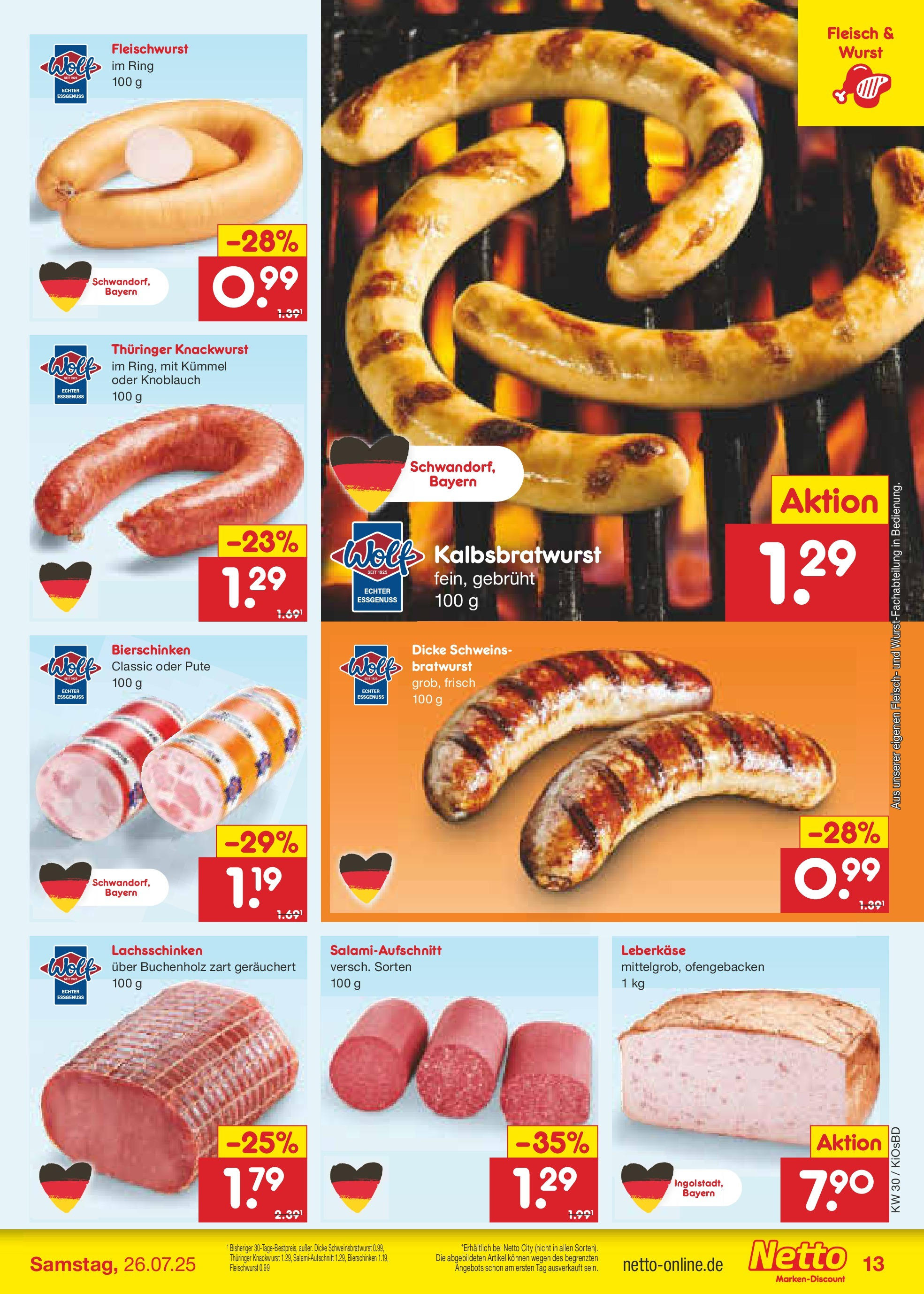 Netto Marken-Discount prospekt Mistelbach (ab 21.07.2025) » Angebote | Seite: 17 | Produkte: Pute, Bratwurst, Knoblauch, Fleisch Netto Marken-Discount prospekt Mistelbach (ab 21.07.2025) » Angebote | Seite: 17 | Produkte: Pute, Bratwurst, Knoblauch, Fleisch