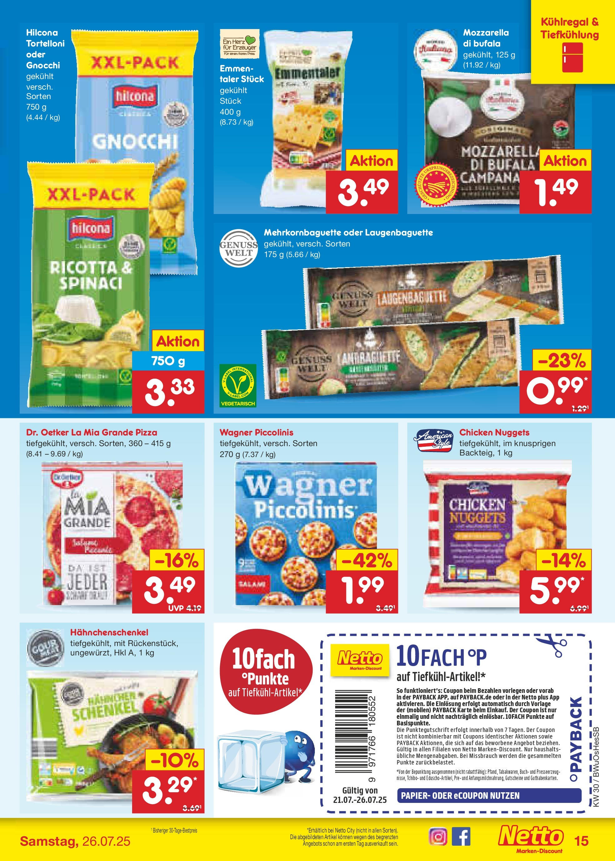 Netto Marken-Discount prospekt Osterode (ab 21.07.2025) » Angebote | Seite: 19 | Produkte: Hahnchen, Mozzarella, Salami, Pizza Netto Marken-Discount prospekt Osterode (ab 21.07.2025) » Angebote | Seite: 19 | Produkte: Hahnchen, Mozzarella, Salami, Pizza