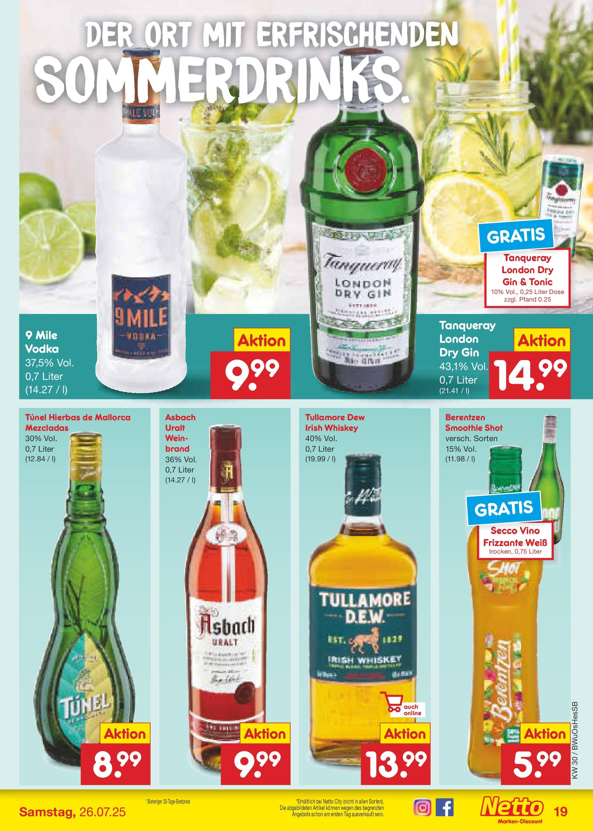 Netto Marken-Discount prospekt Osterode (ab 21.07.2025) » Angebote | Seite: 27 | Produkte: Wein, Gin, Whiskey, Asbach Netto Marken-Discount prospekt Osterode (ab 21.07.2025) » Angebote | Seite: 27 | Produkte: Wein, Gin, Whiskey, Asbach