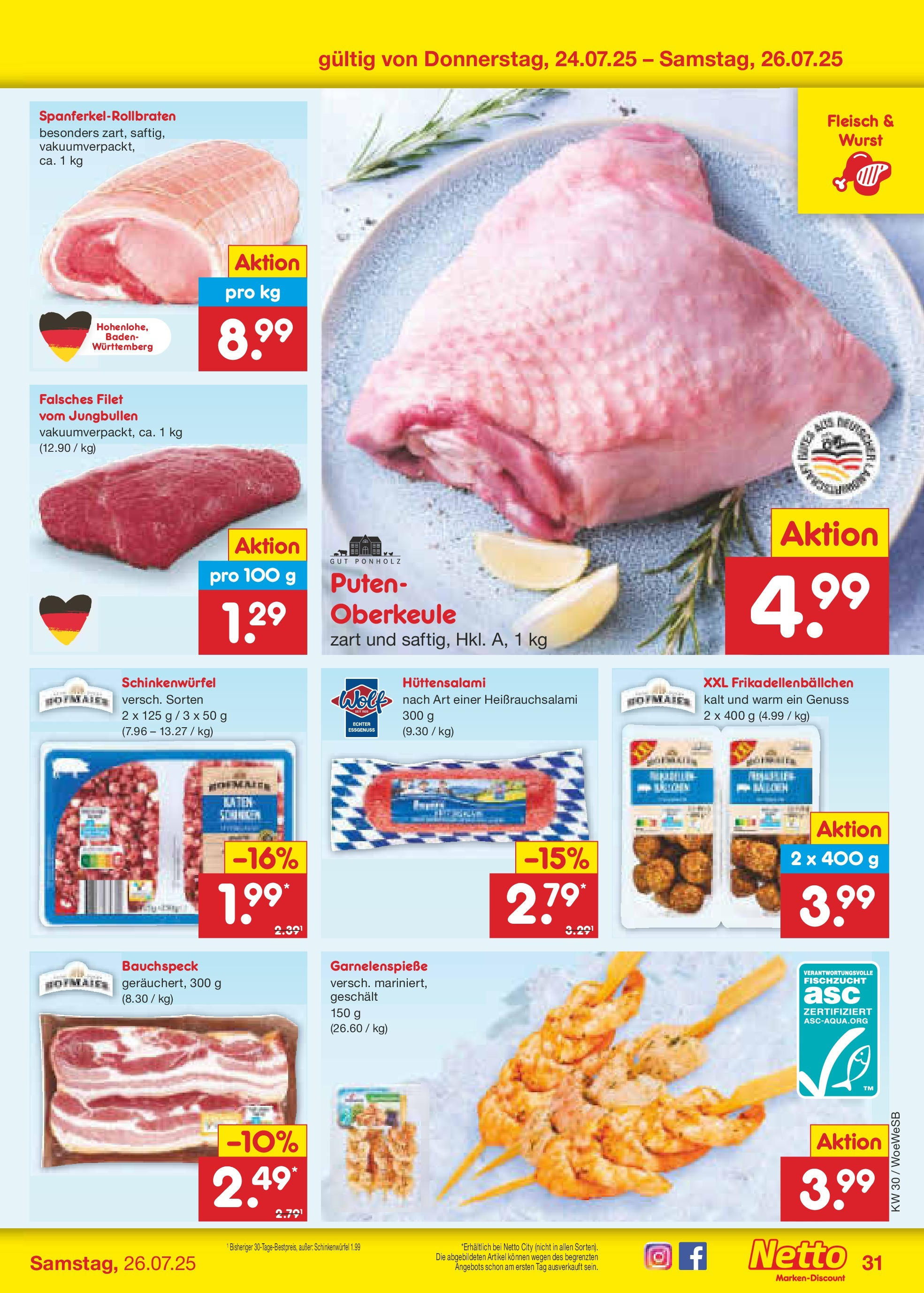 Netto Marken-Discount prospekt Katzweiler (ab 21.07.2025) » Angebote | Seite: 49 | Produkte: Wurst, Fleisch Netto Marken-Discount prospekt Katzweiler (ab 21.07.2025) » Angebote | Seite: 49 | Produkte: Wurst, Fleisch