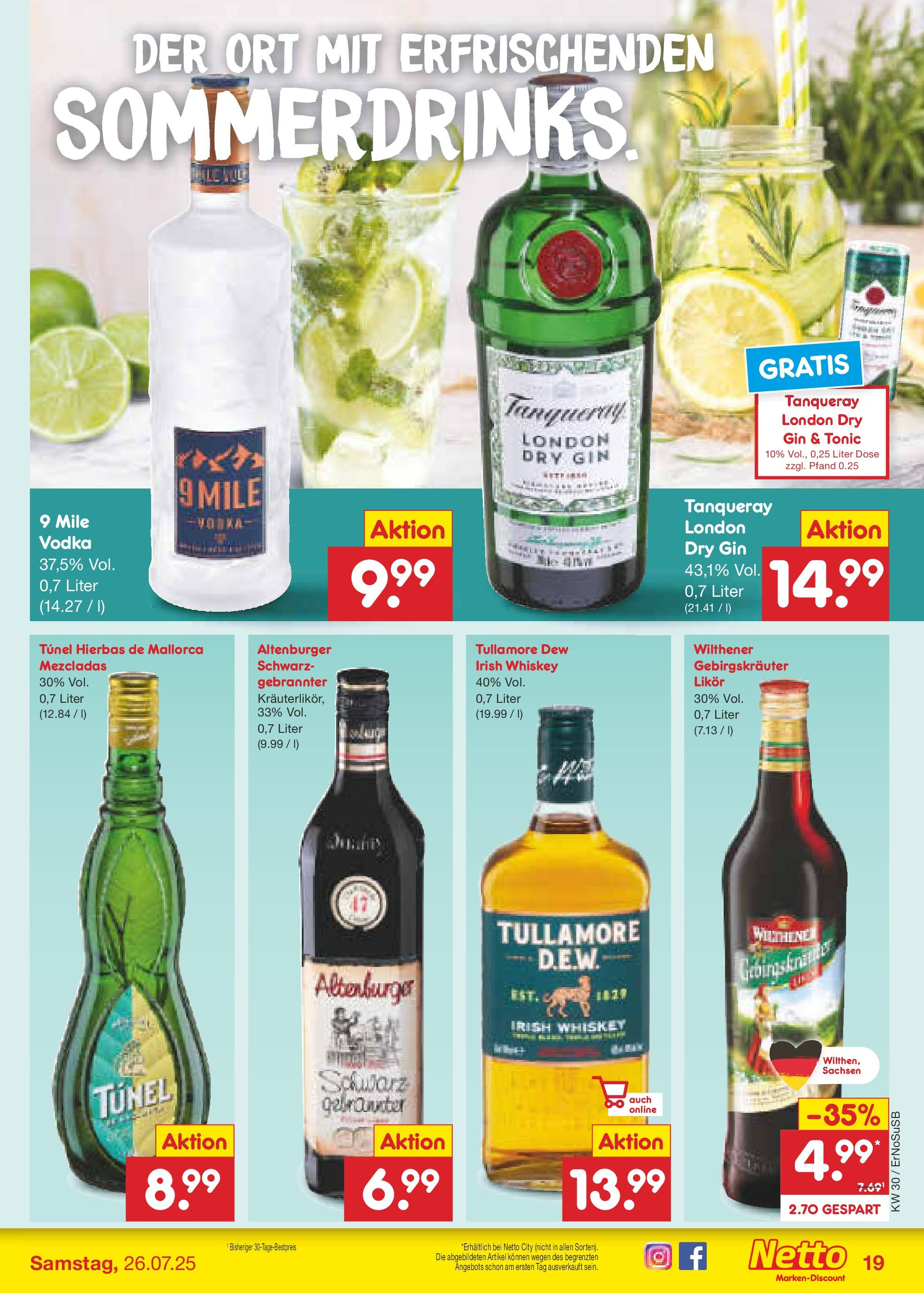 Netto Marken-Discount prospekt Erfurt (ab 21.07.2025) » Angebote | Seite: 27 | Produkte: Wilthener, Likör, Vodka, Whiskey Netto Marken-Discount prospekt Erfurt (ab 21.07.2025) » Angebote | Seite: 27 | Produkte: Wilthener, Likör, Vodka, Whiskey