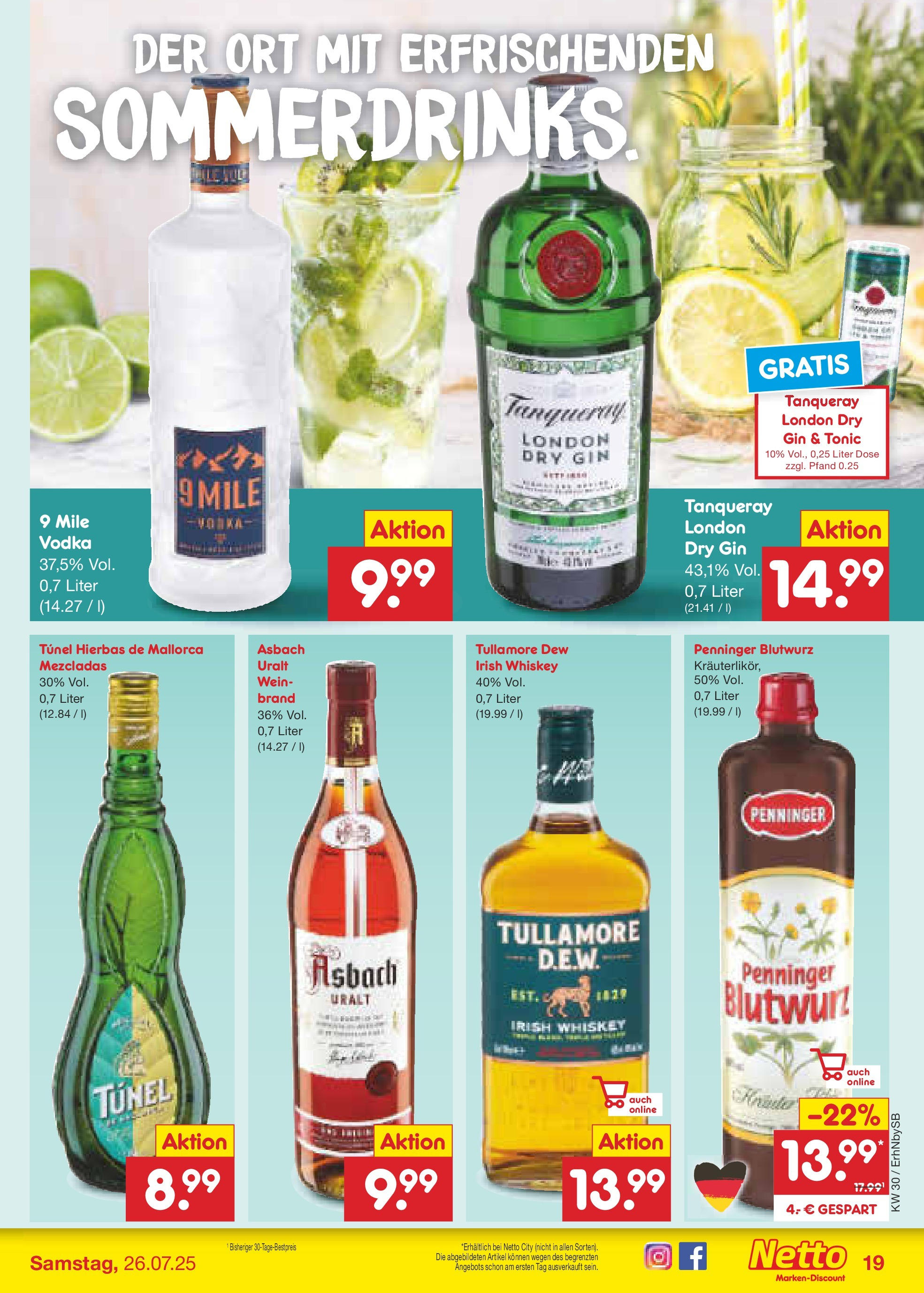 Netto Marken-Discount prospekt Metten (ab 21.07.2025) » Angebote | Seite: 27 | Produkte: Wein, Gin, Whiskey, Asbach Netto Marken-Discount prospekt Metten (ab 21.07.2025) » Angebote | Seite: 27 | Produkte: Wein, Gin, Whiskey, Asbach