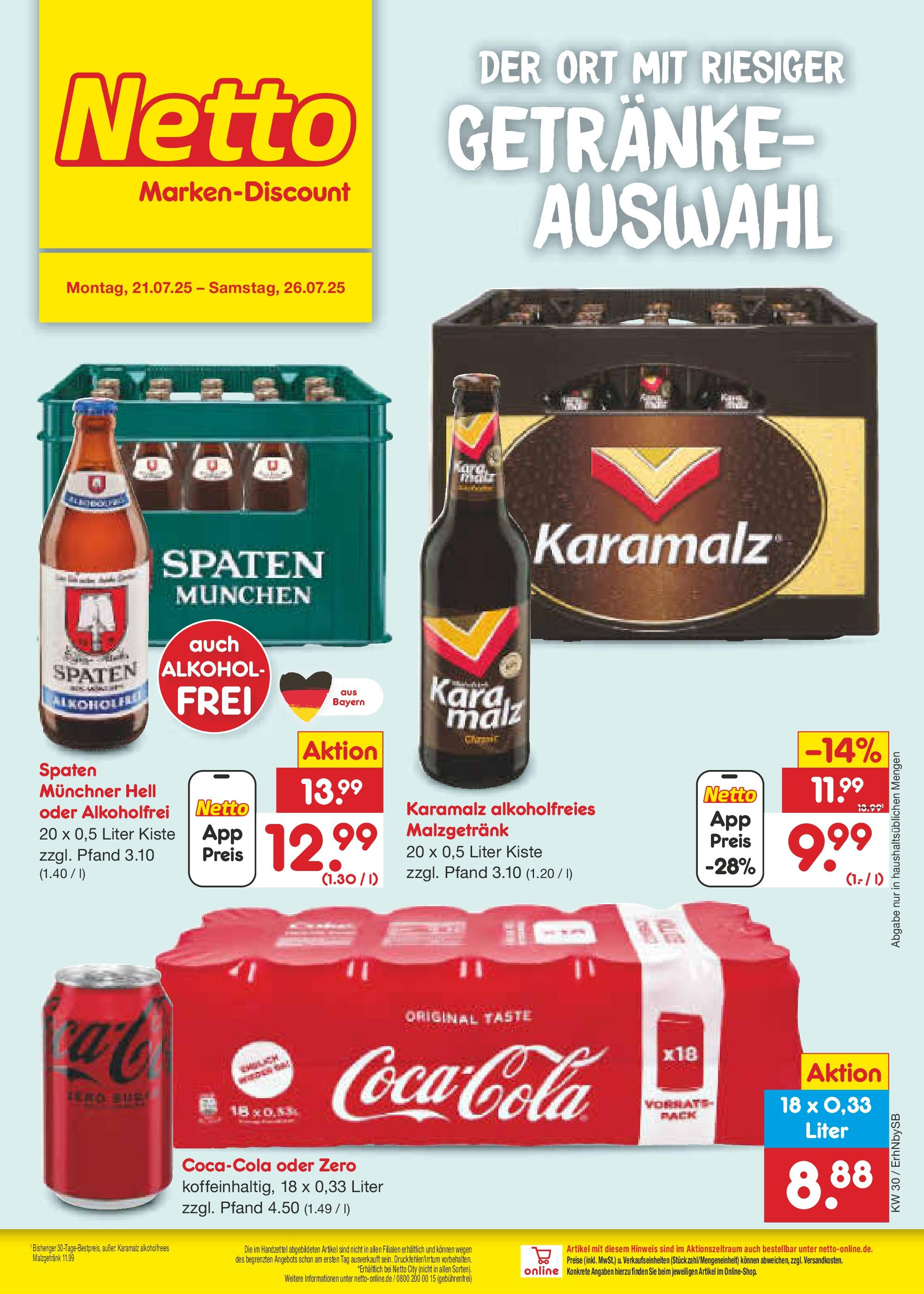 Netto Marken-Discount prospekt Metten (ab 21.07.2025) » Angebote | Seite: 30 Netto Marken-Discount prospekt Metten (ab 21.07.2025) » Angebote | Seite: 30