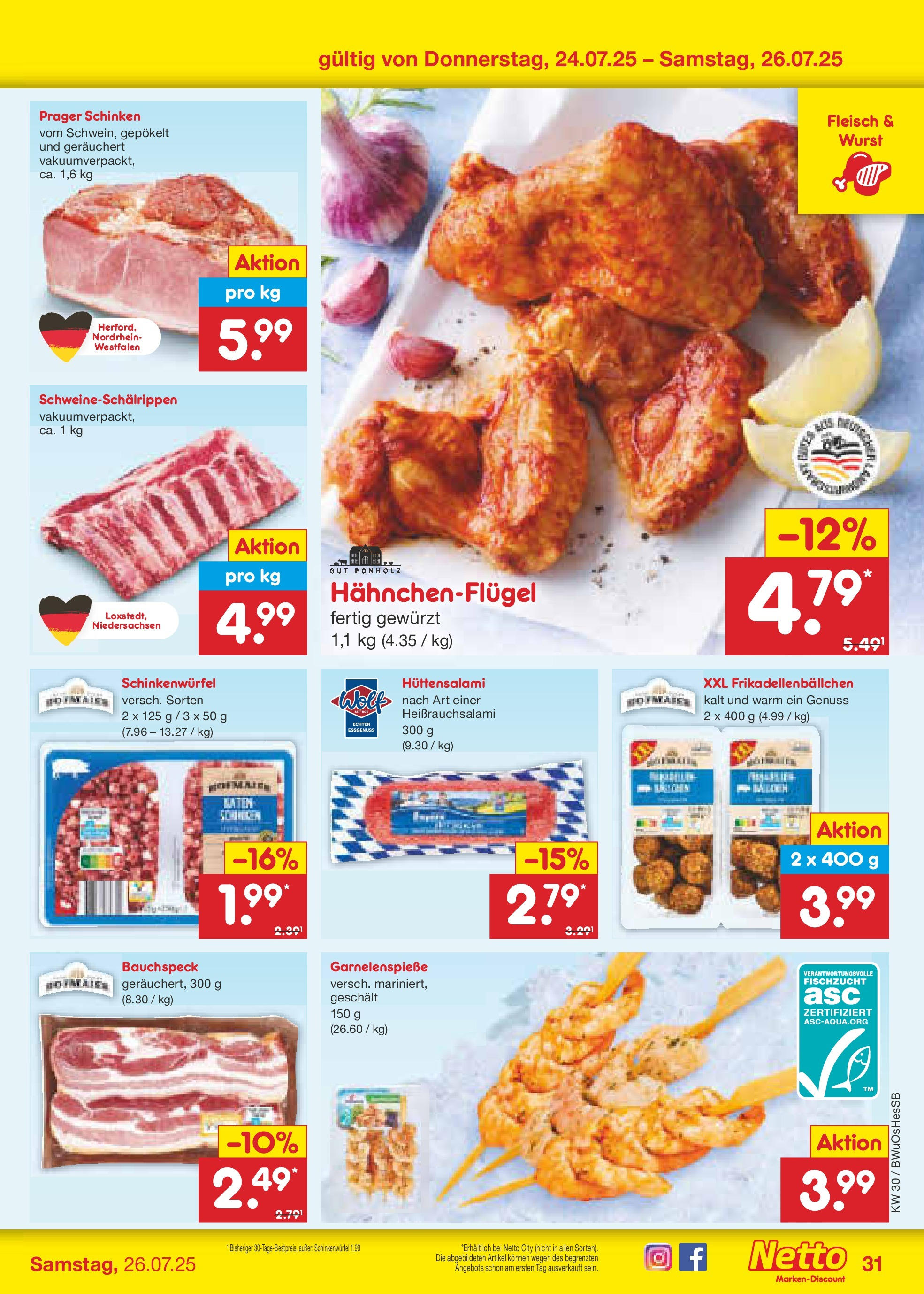 Netto Marken-Discount prospekt Osterode (ab 21.07.2025) » Angebote | Seite: 49 | Produkte: Wurst, Schinken, Fleisch Netto Marken-Discount prospekt Osterode (ab 21.07.2025) » Angebote | Seite: 49 | Produkte: Wurst, Schinken, Fleisch