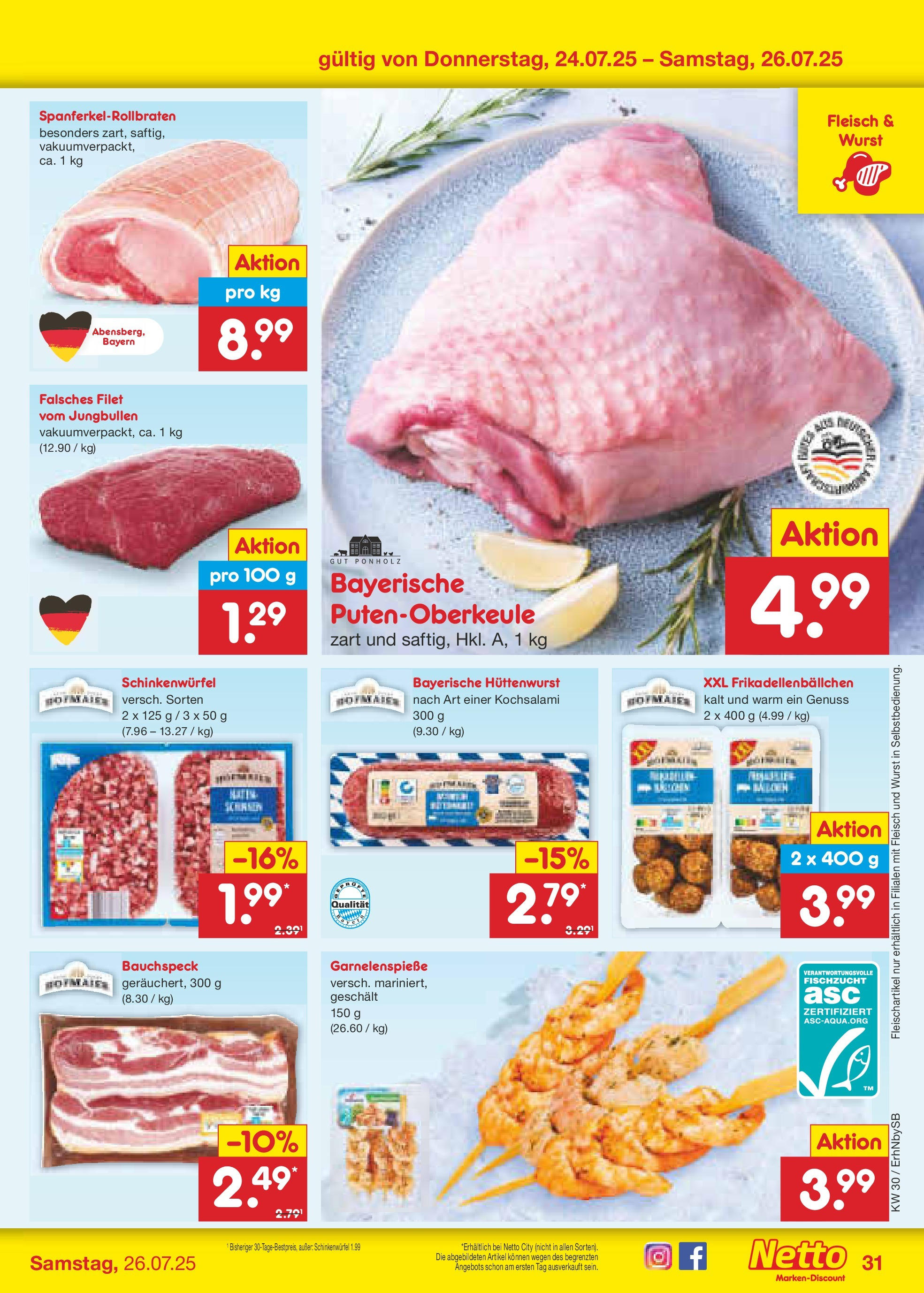 Netto Marken-Discount prospekt Metten (ab 21.07.2025) » Angebote | Seite: 49 | Produkte: Wurst, Fleisch Netto Marken-Discount prospekt Metten (ab 21.07.2025) » Angebote | Seite: 49 | Produkte: Wurst, Fleisch