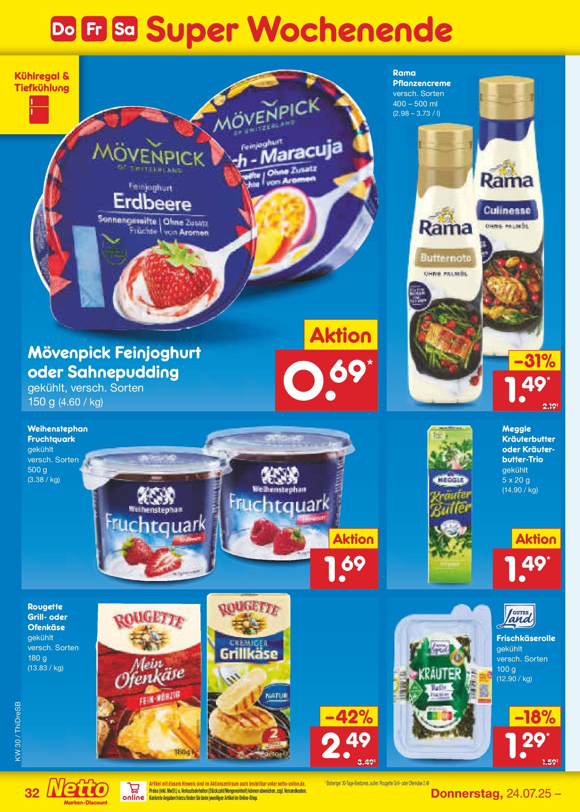 Netto Marken-Discount prospekt Dresden	 (ab 21.07.2025) » Angebote | Seite: 50 | Produkte: Grill, Rama, Kräuterbutter