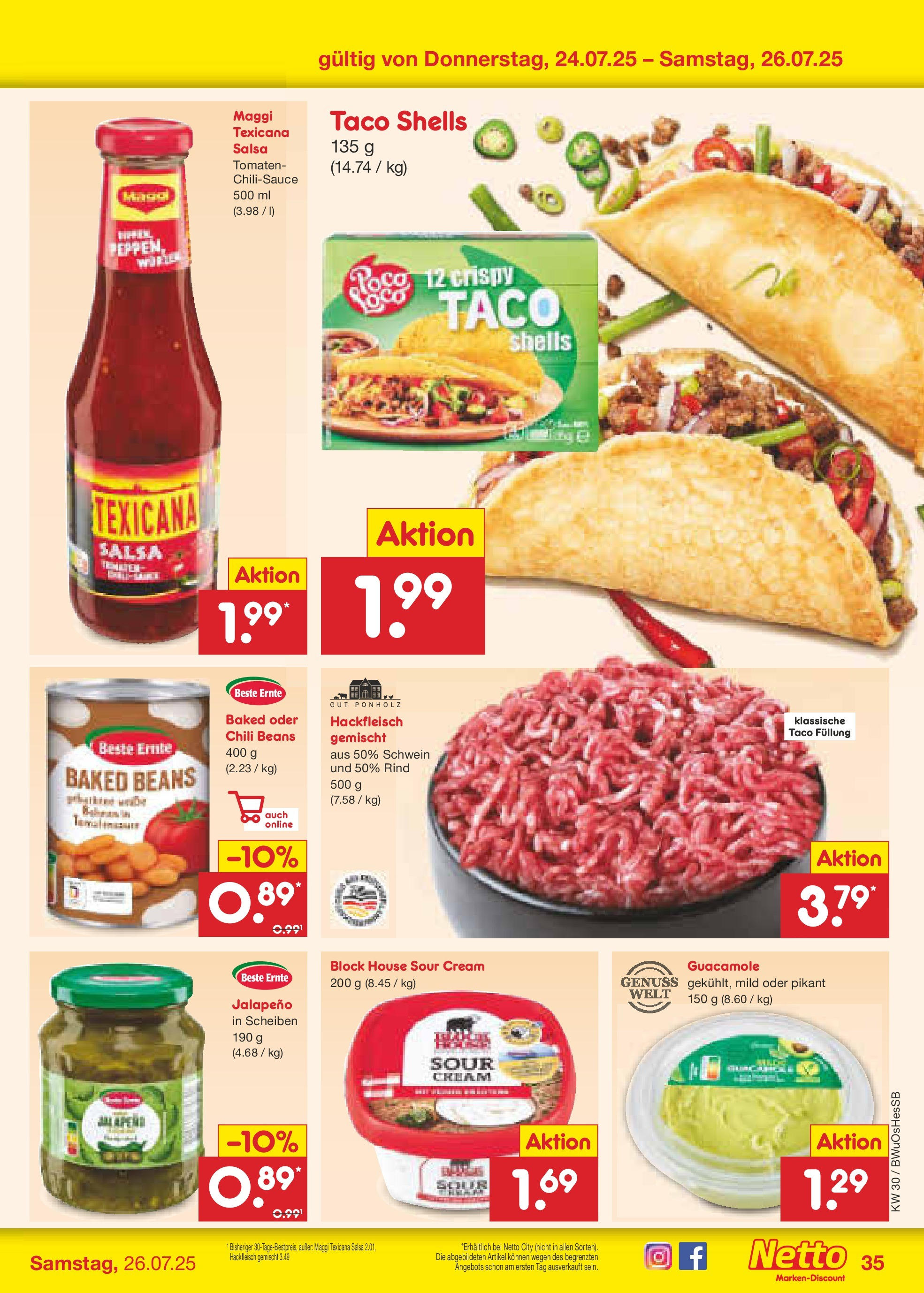 Netto Marken-Discount prospekt Osterode (ab 21.07.2025) » Angebote | Seite: 53 | Produkte: Maggi, Tomaten, Chili, Hackfleisch Netto Marken-Discount prospekt Osterode (ab 21.07.2025) » Angebote | Seite: 53 | Produkte: Maggi, Tomaten, Chili, Hackfleisch