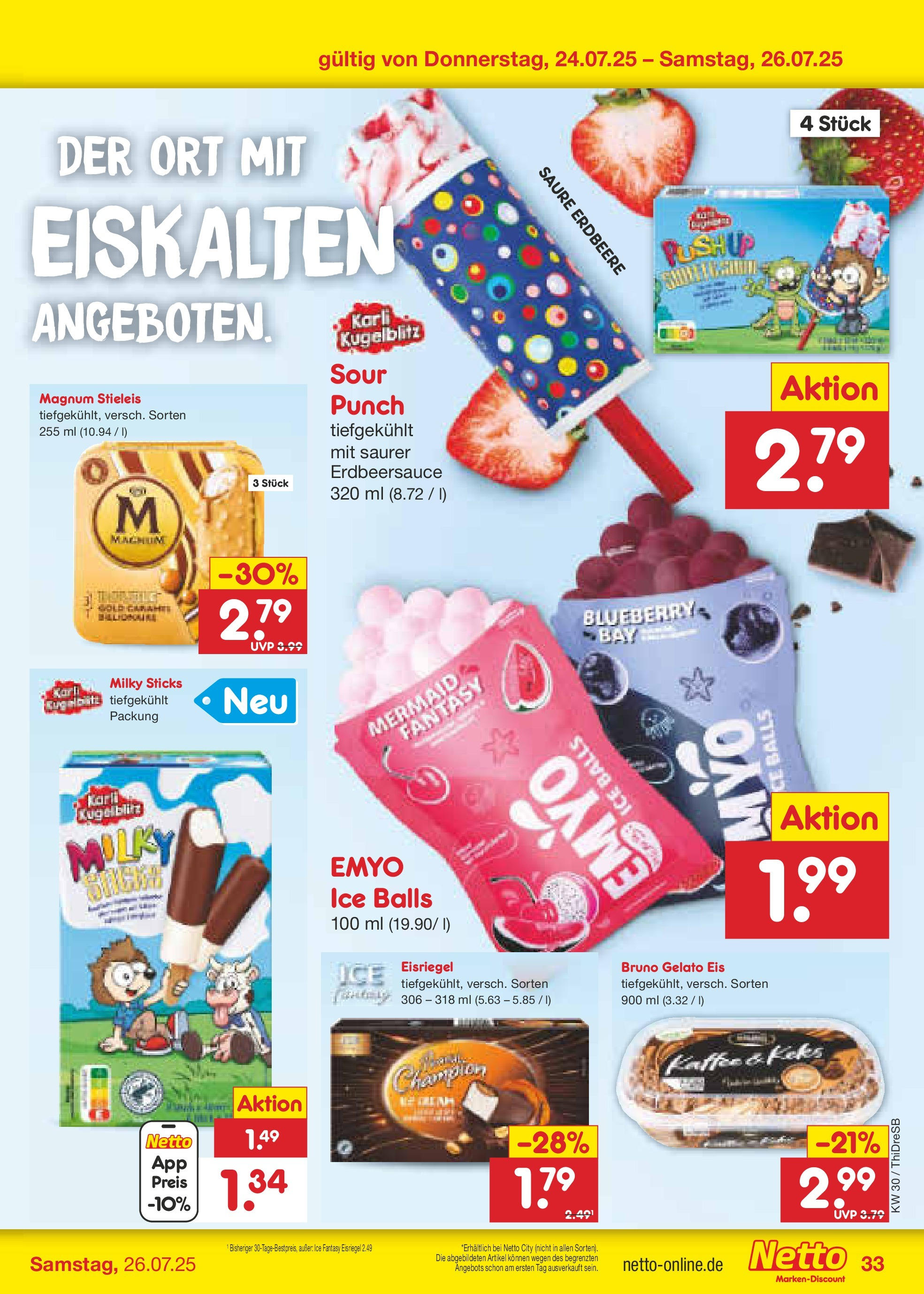Netto Marken-Discount prospekt Dresden	 (ab 21.07.2025) » Angebote | Seite: 51 | Produkte: Kaffee, Eis