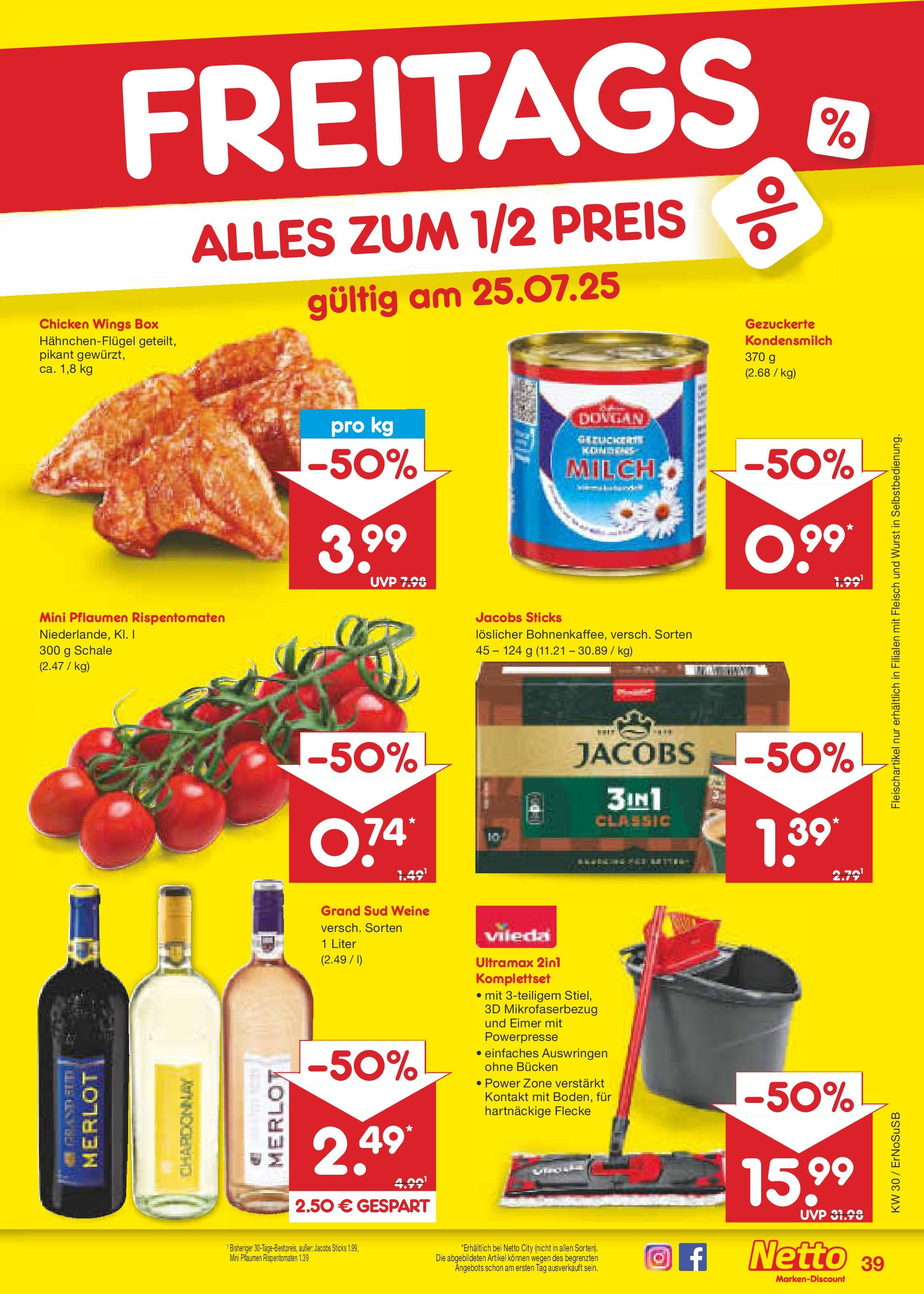 Netto Marken-Discount prospekt Erfurt (ab 21.07.2025) » Angebote | Seite: 63 | Produkte: Pflaumen, Merlot, Box, Wurst Netto Marken-Discount prospekt Erfurt (ab 21.07.2025) » Angebote | Seite: 63 | Produkte: Pflaumen, Merlot, Box, Wurst
